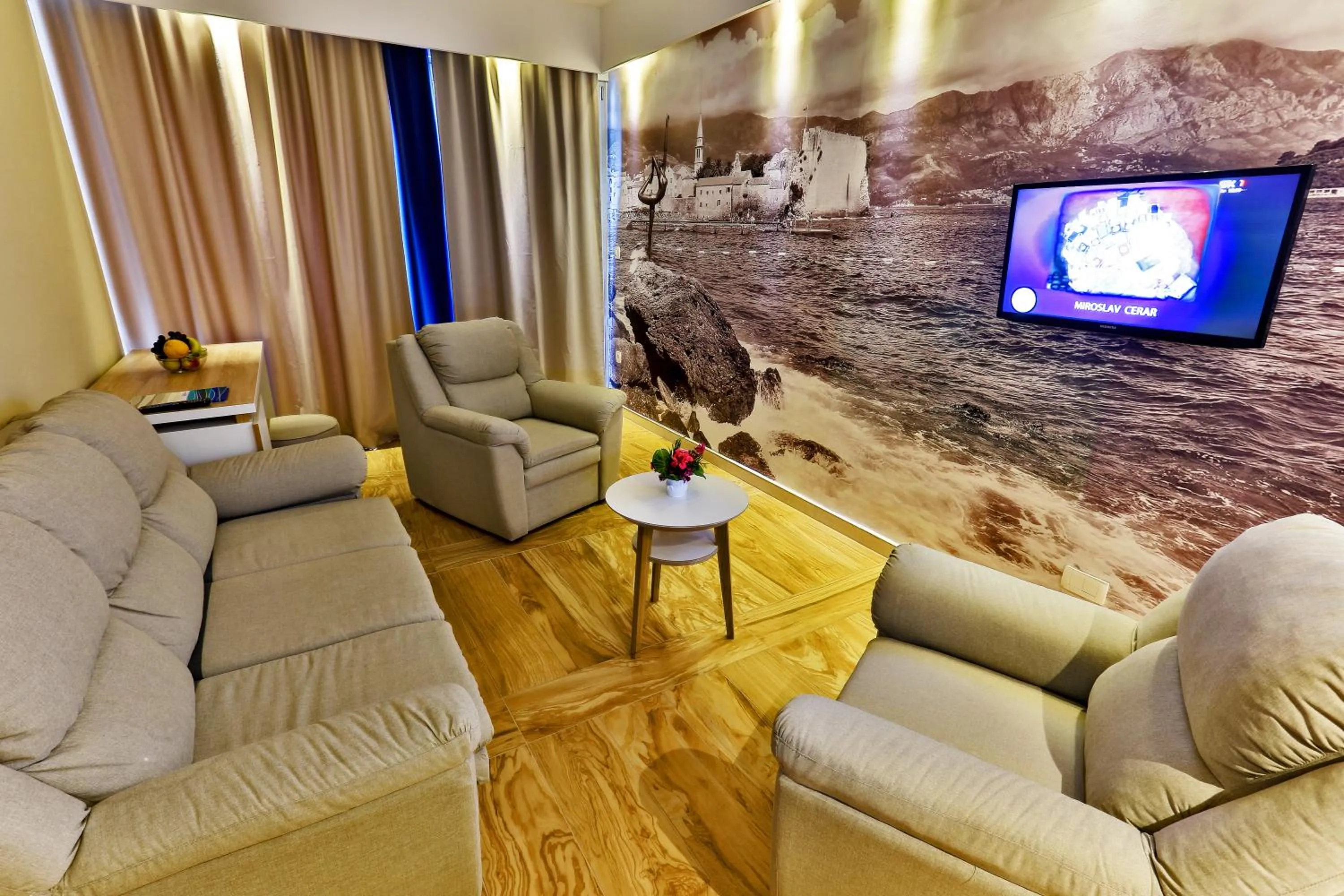 Living room in Carine Hotel Delfin