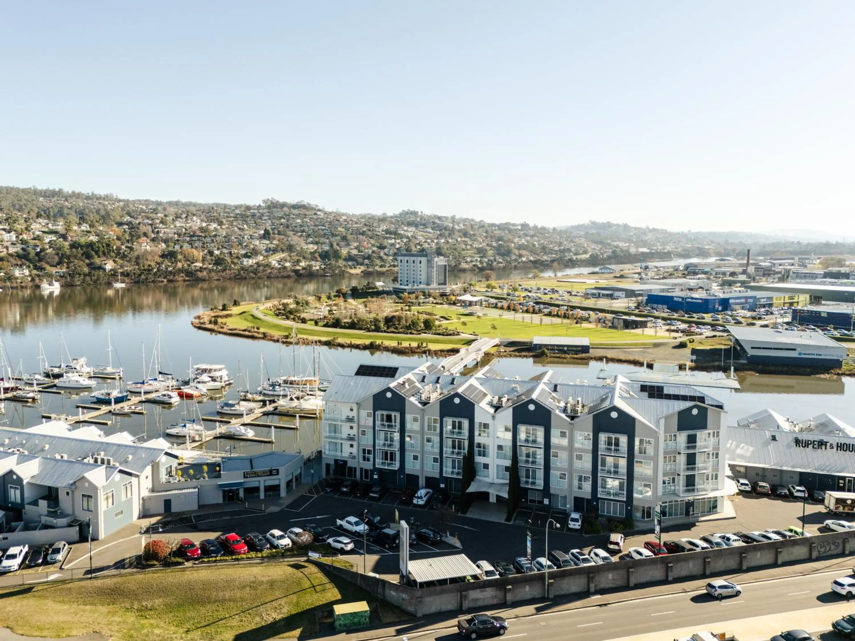 Bird's eye view in Peppers Seaport Launceston