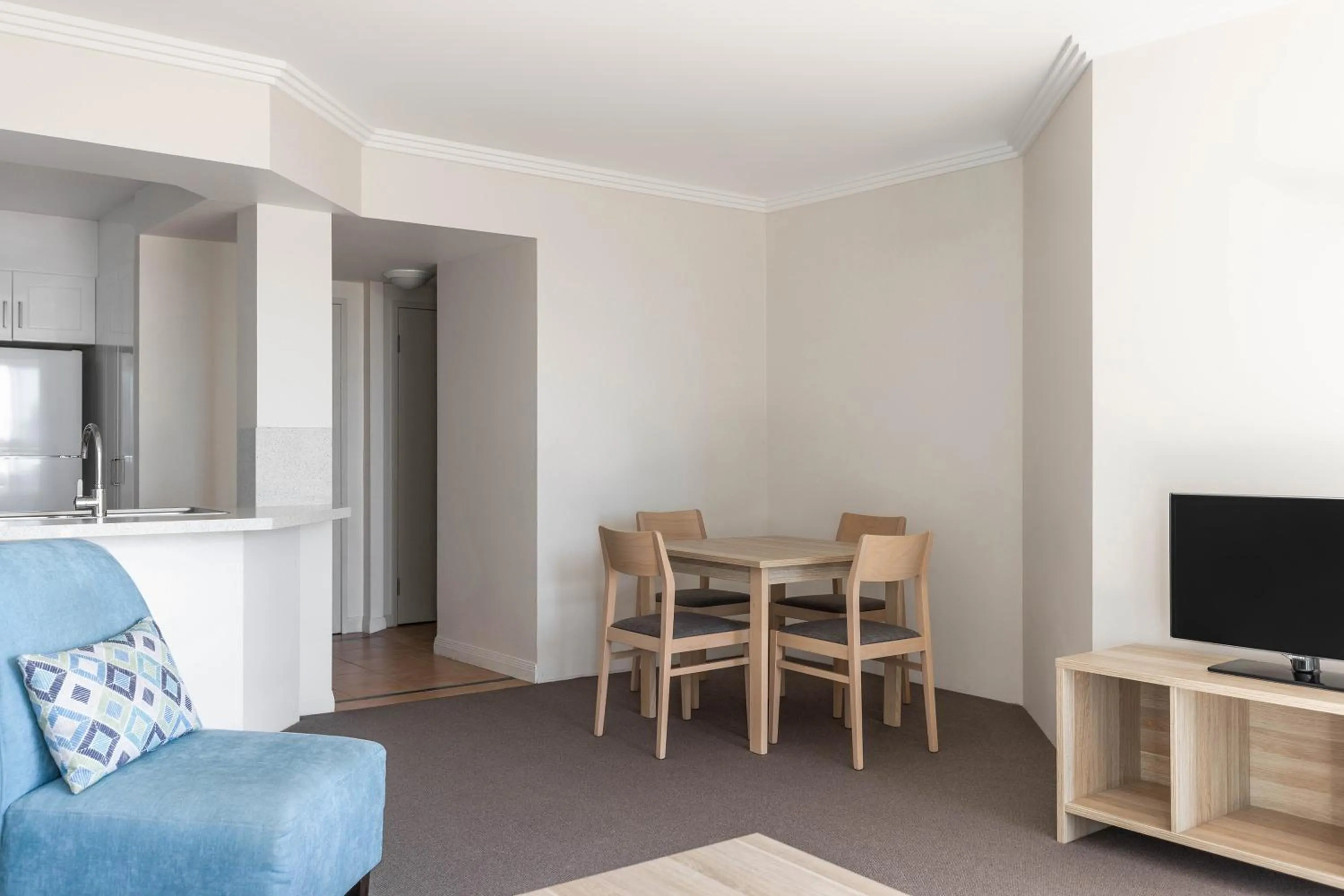 Dining area in Mantra Crown Towers
