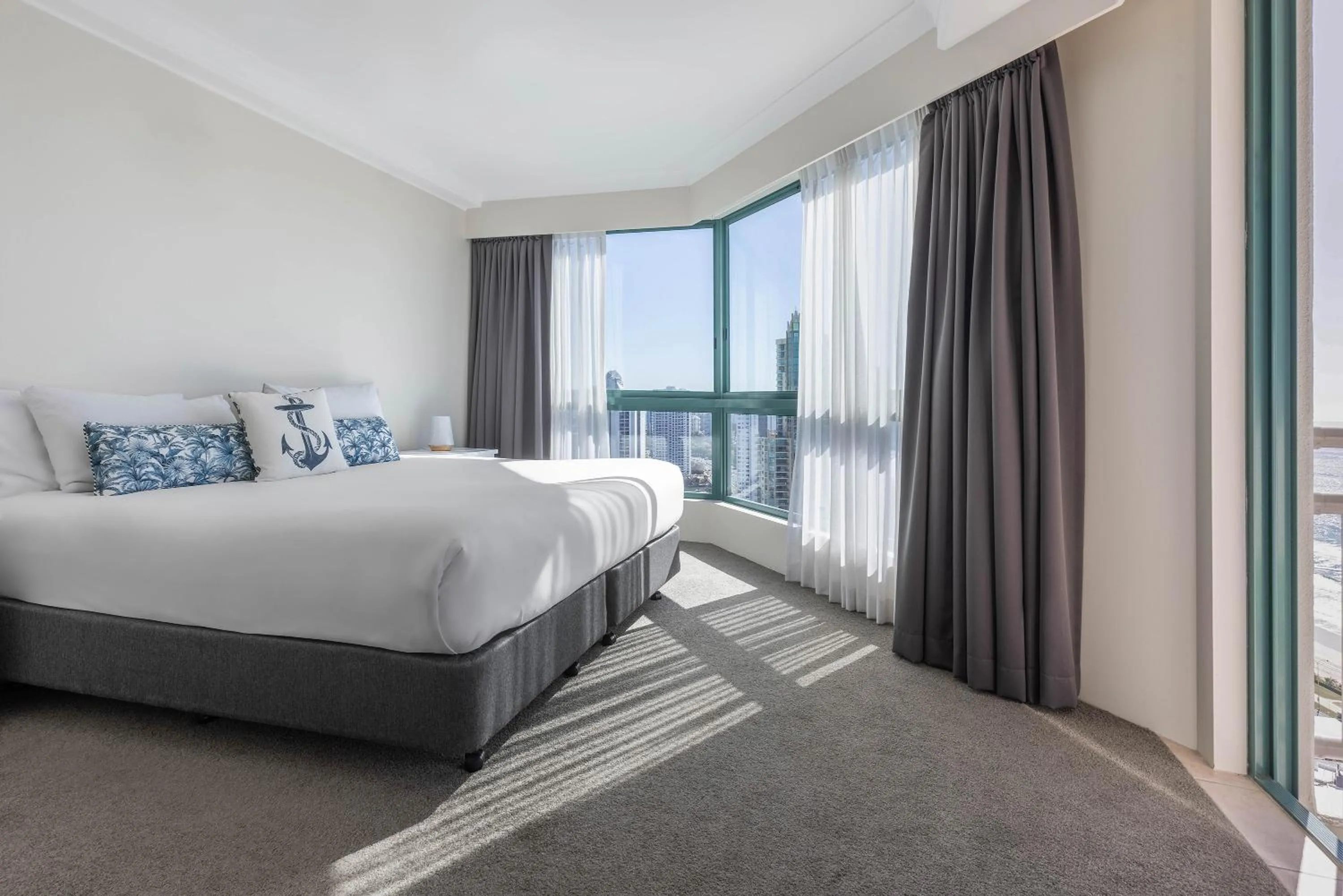 Bedroom, Bed in Mantra Crown Towers