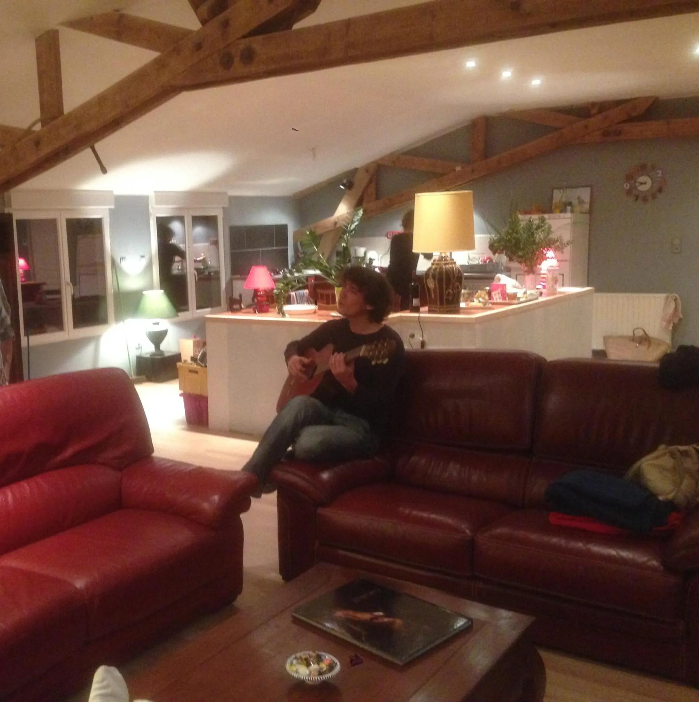 Living room in Gîte et Chambre d'hôte de l'élevage du Lattay