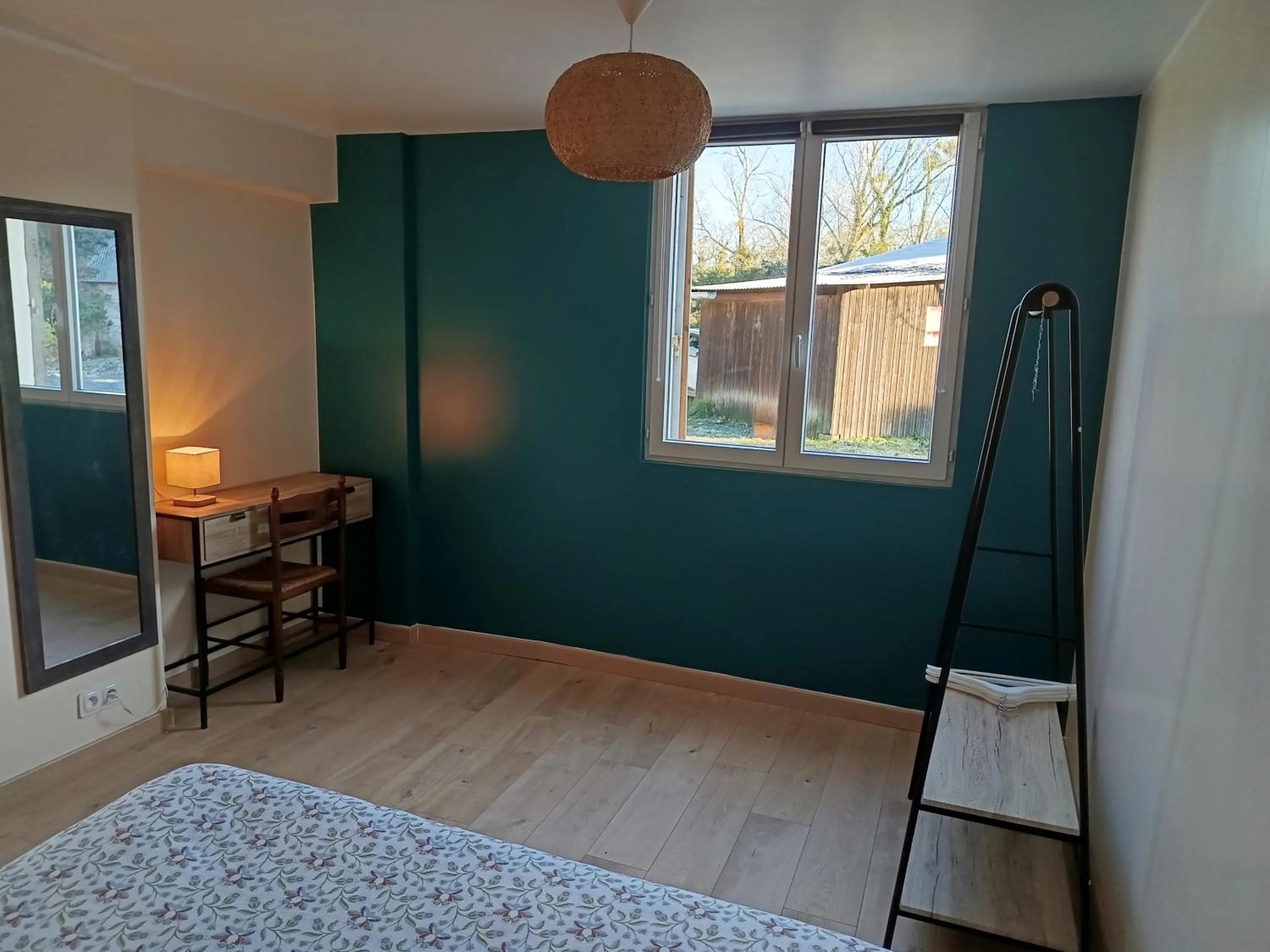 Bed in Gîte et Chambre d'hôte de l'élevage du Lattay
