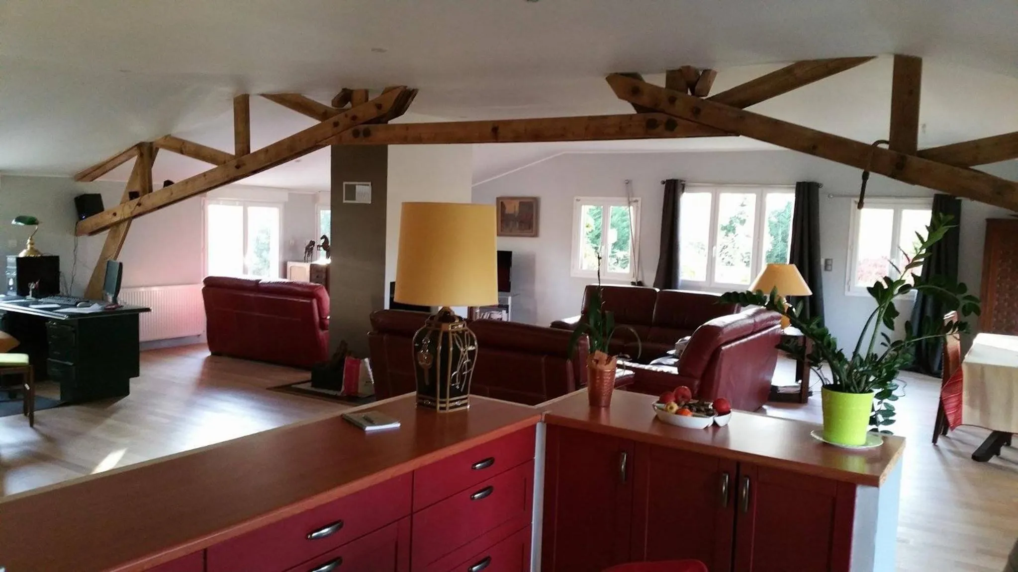 Living room in Gîte et Chambre d'hôte de l'élevage du Lattay