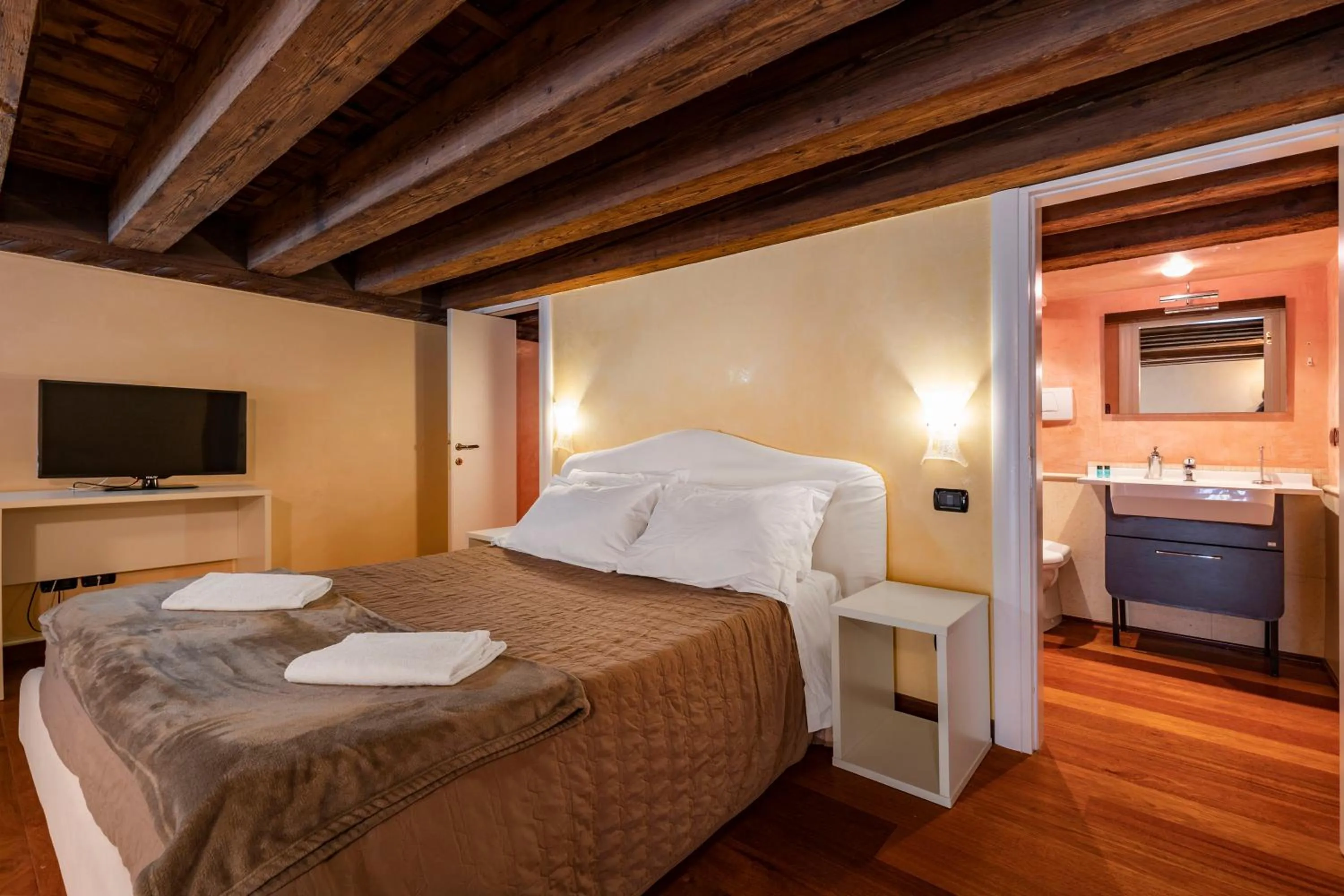 Bathroom, Bed in Doge Morosini Palace by Wonderful Italy