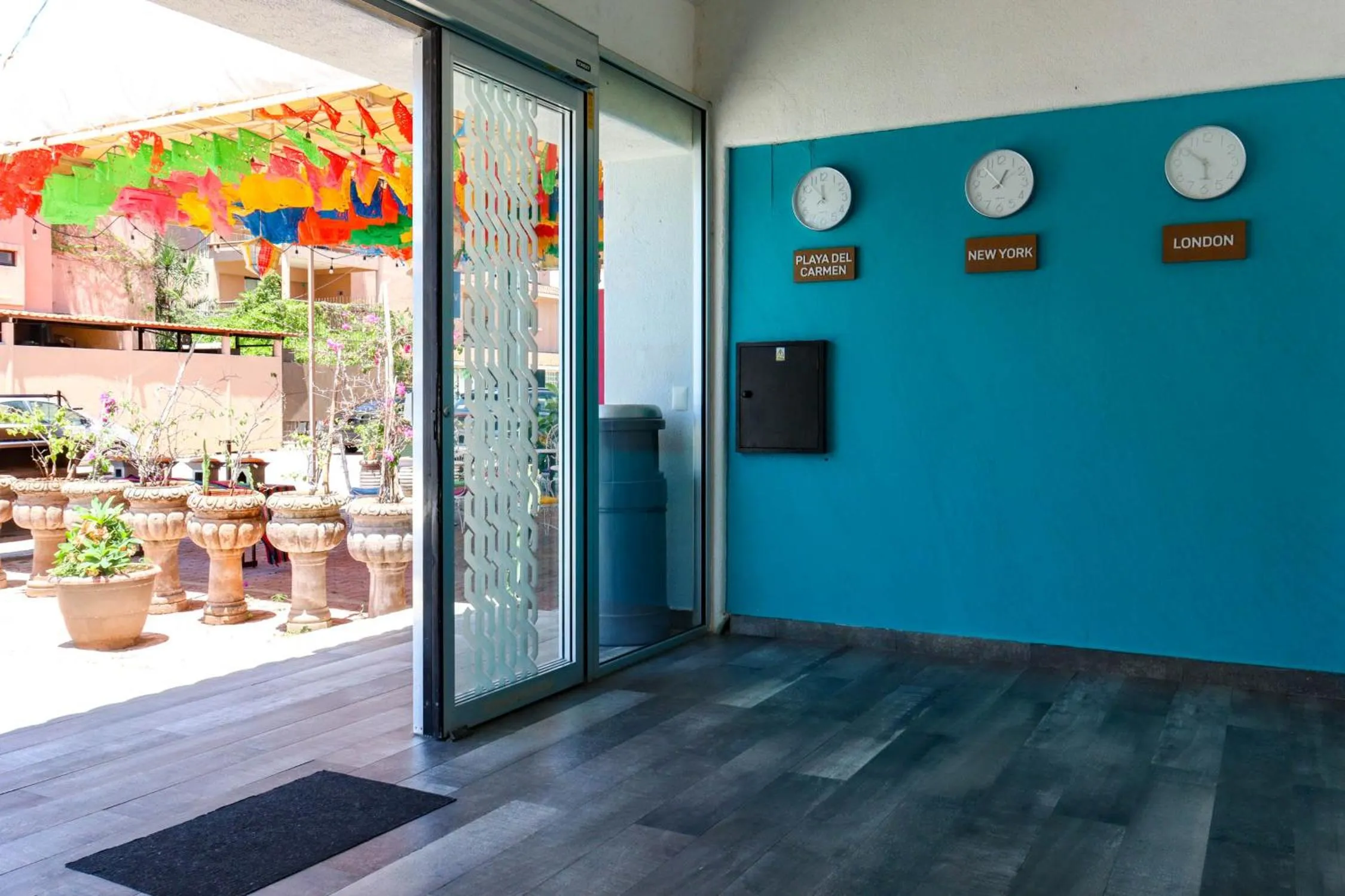 Patio in Hotel MX portal maya