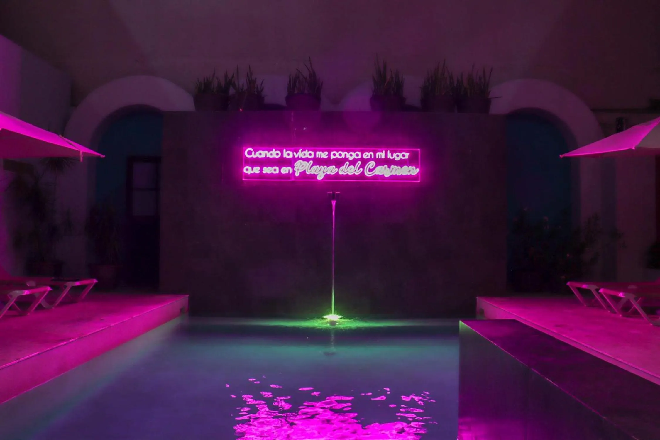 Pool view in Hotel MX portal maya