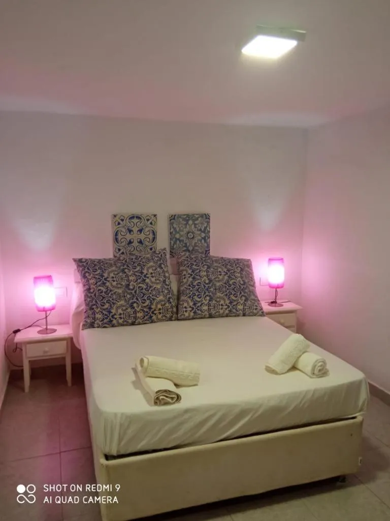 Bed in Cortijo Torreblanca Casa Rural Parque Natural Cabo de Gata