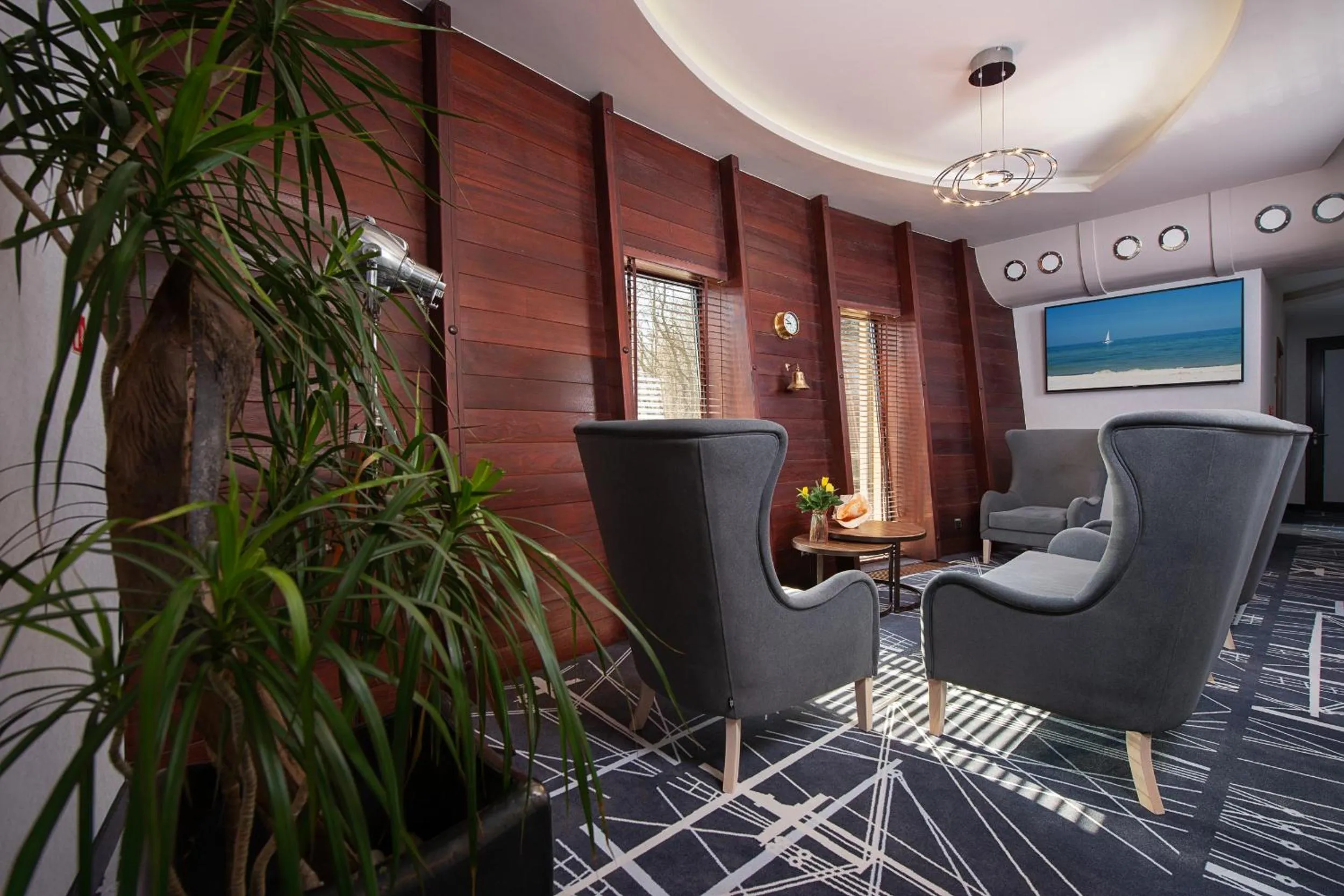 Seating area in Hotel Restauracja Faleza