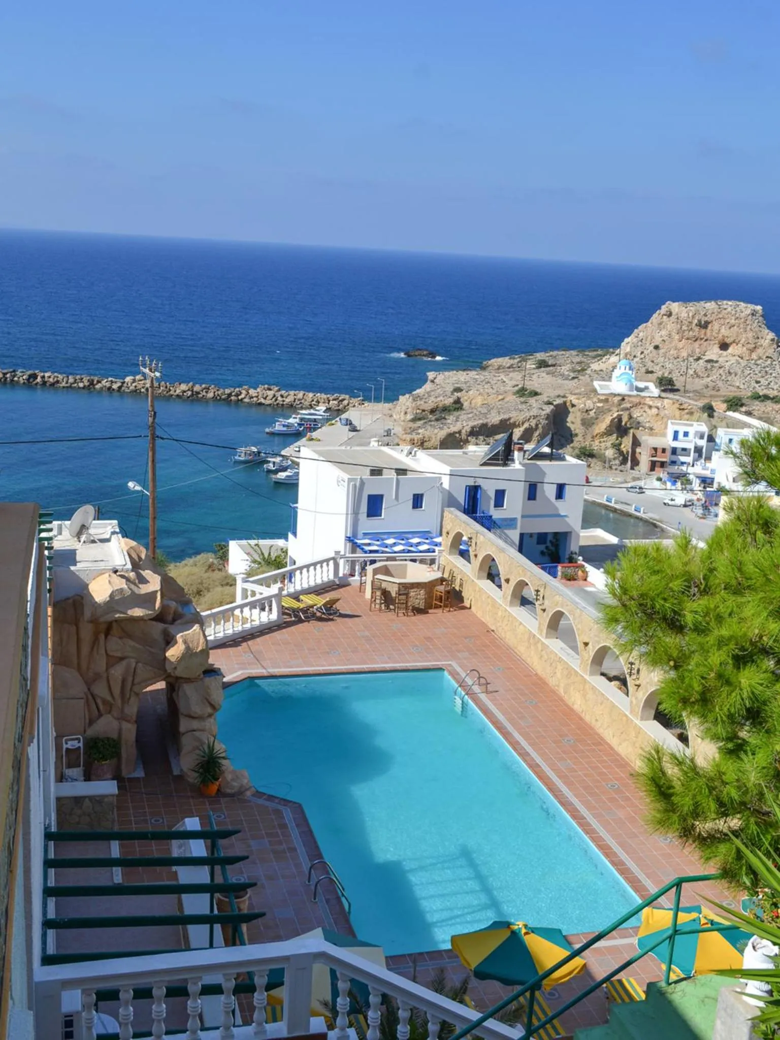 Bird's eye view in Hotel Finiki View