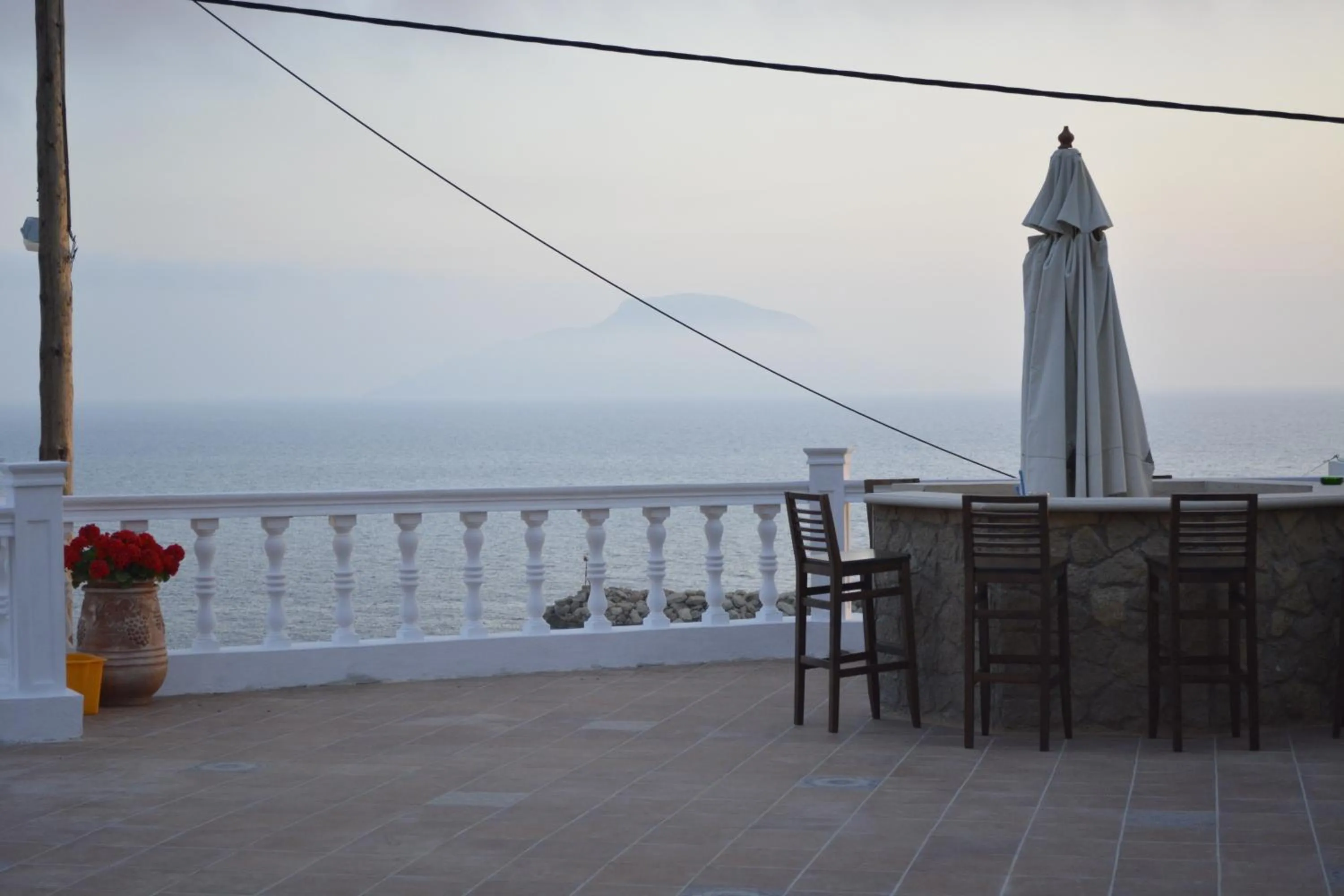 Patio in Hotel Finiki View