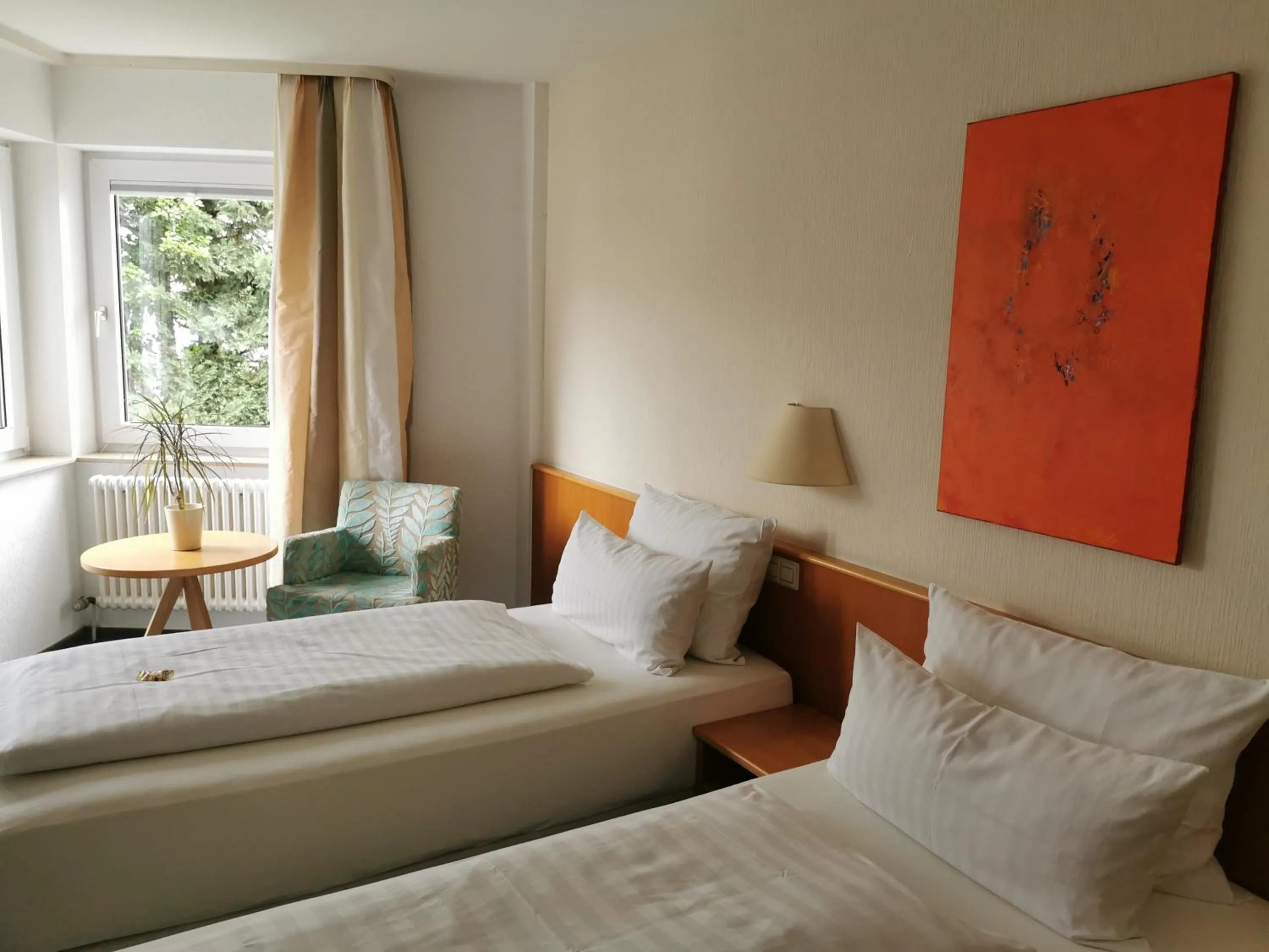 Bed in Hotel Schober