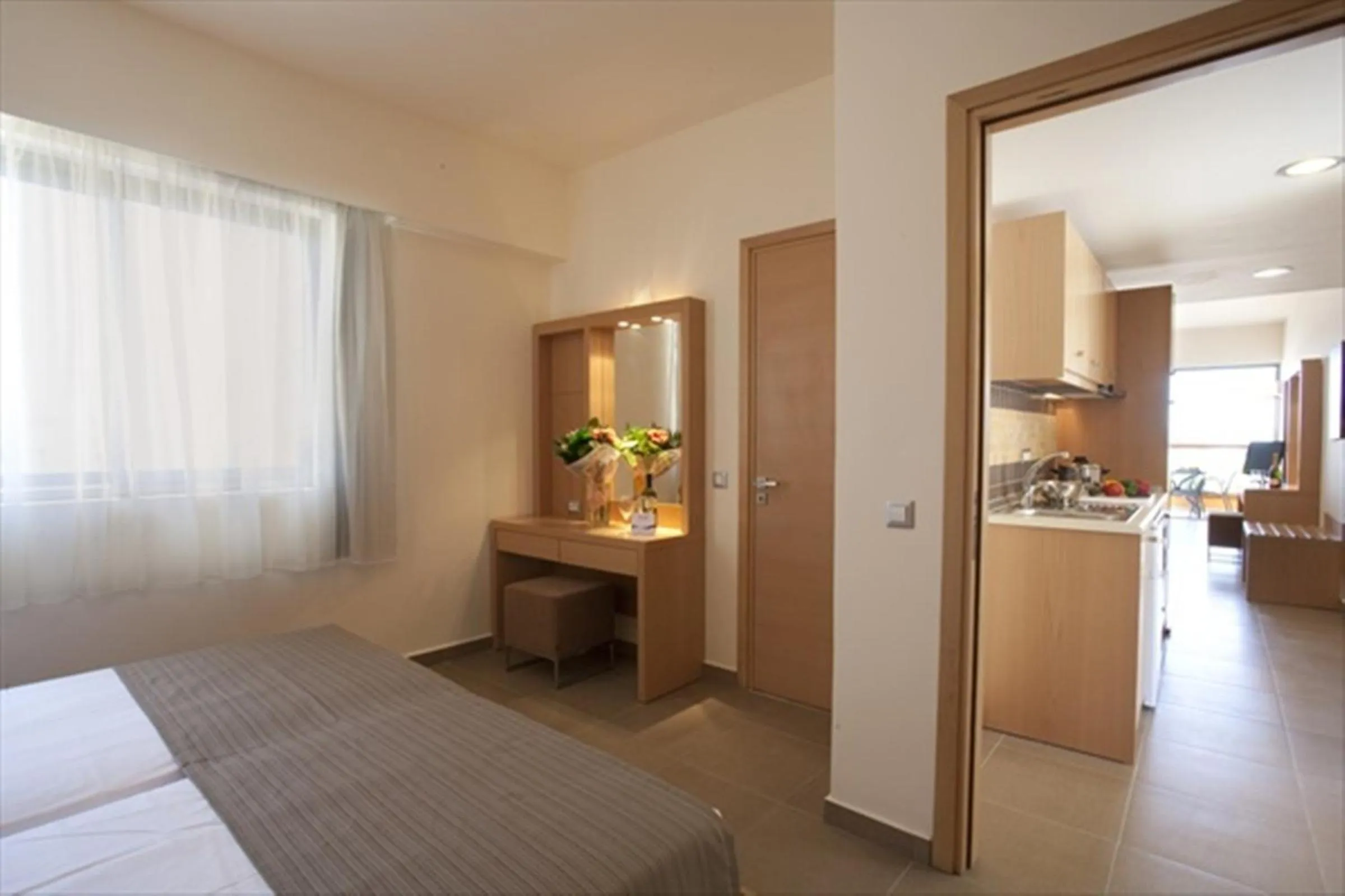 Bed in Island Blue Hotel