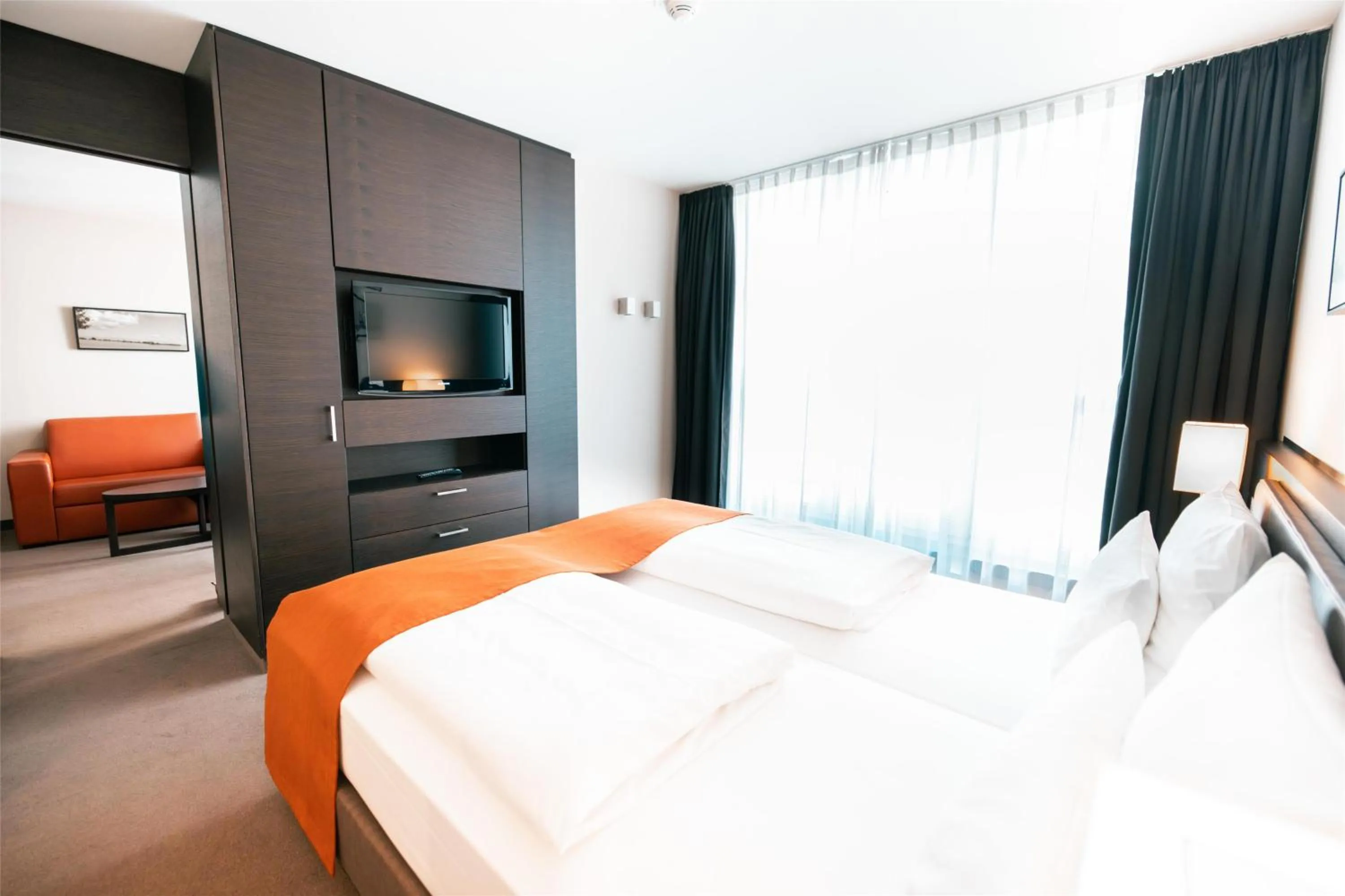 Photo of the whole room, Bed in ATLANTIC Hotel Lübeck