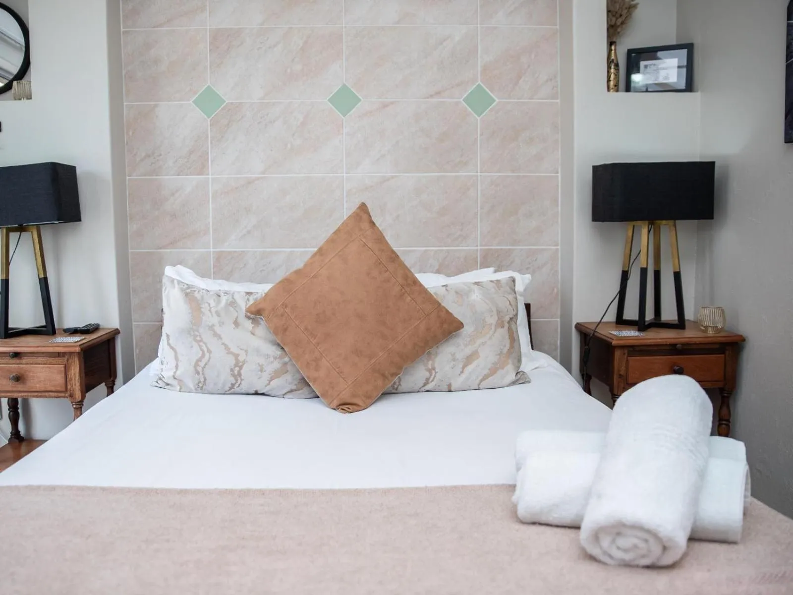 Bed in Bluewater Guesthouse