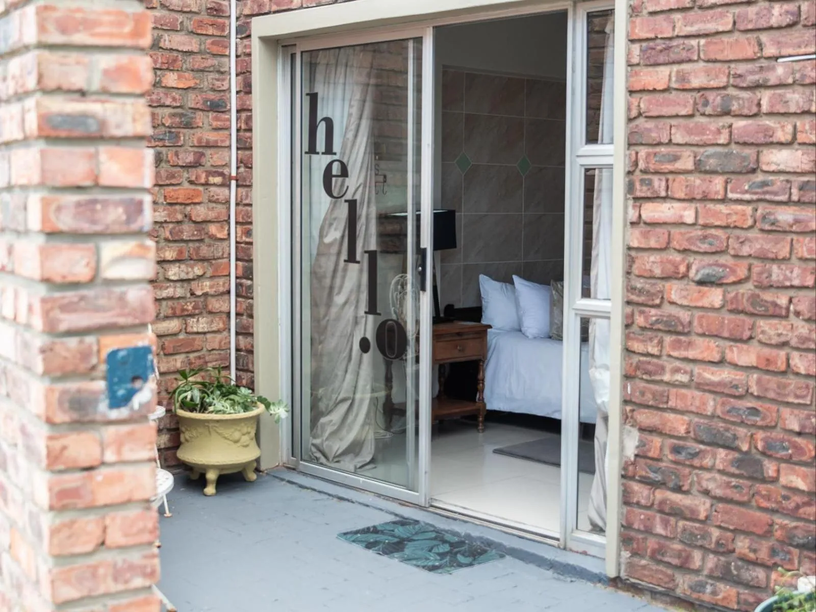 Patio in Bluewater Guesthouse