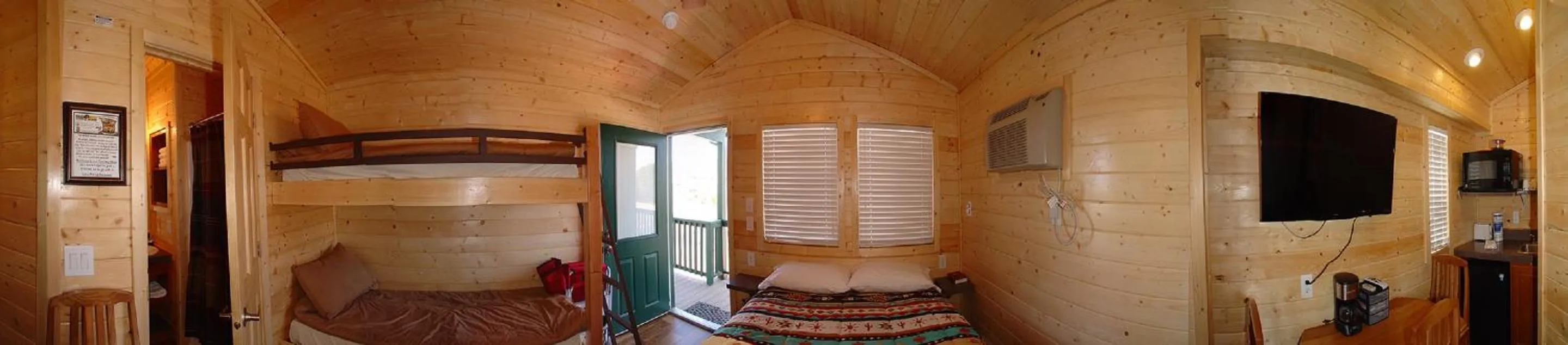 Bedroom in Verde Valley Studio Cabin 1