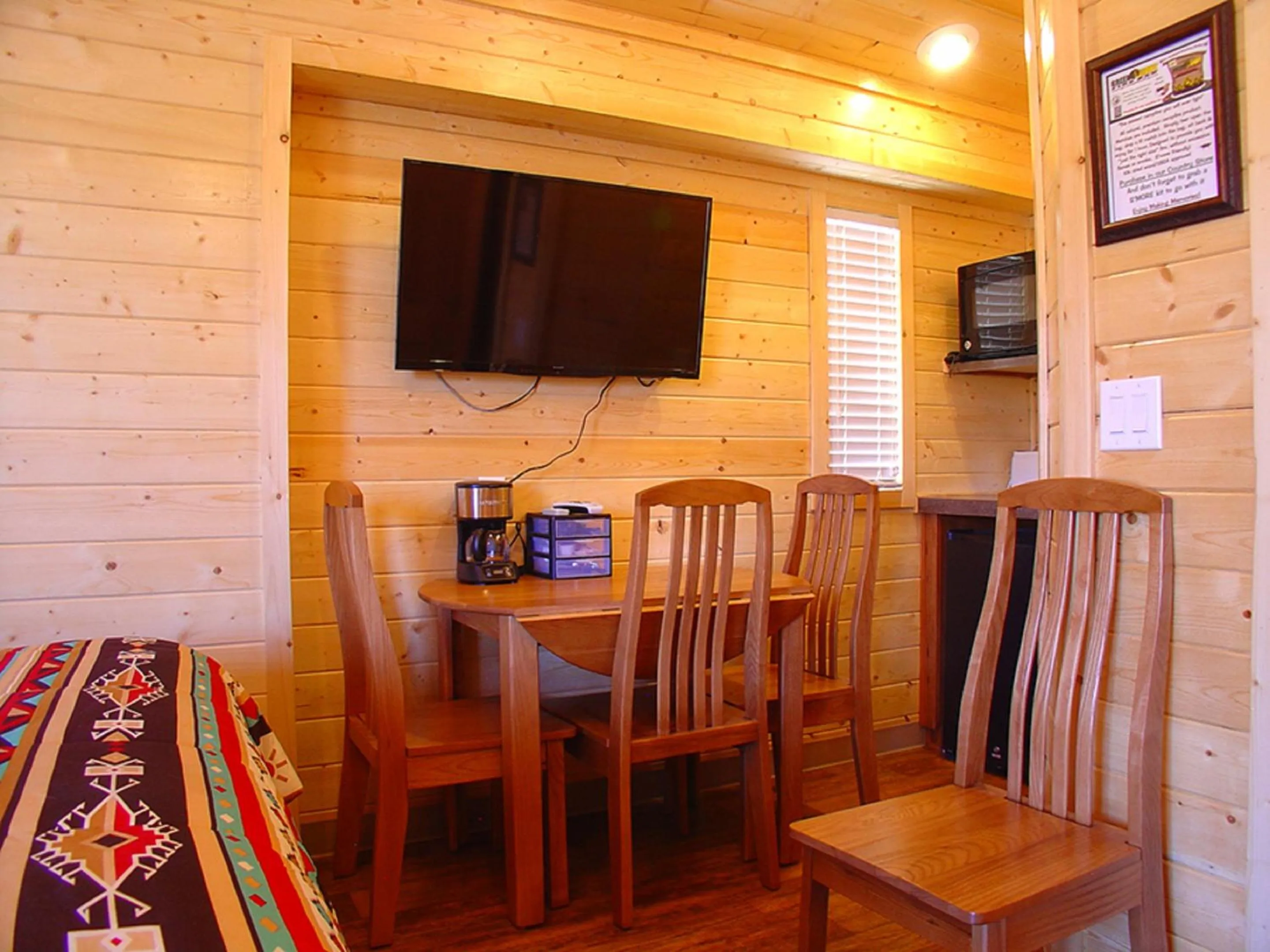 Dining area in Verde Valley Studio Cabin 2