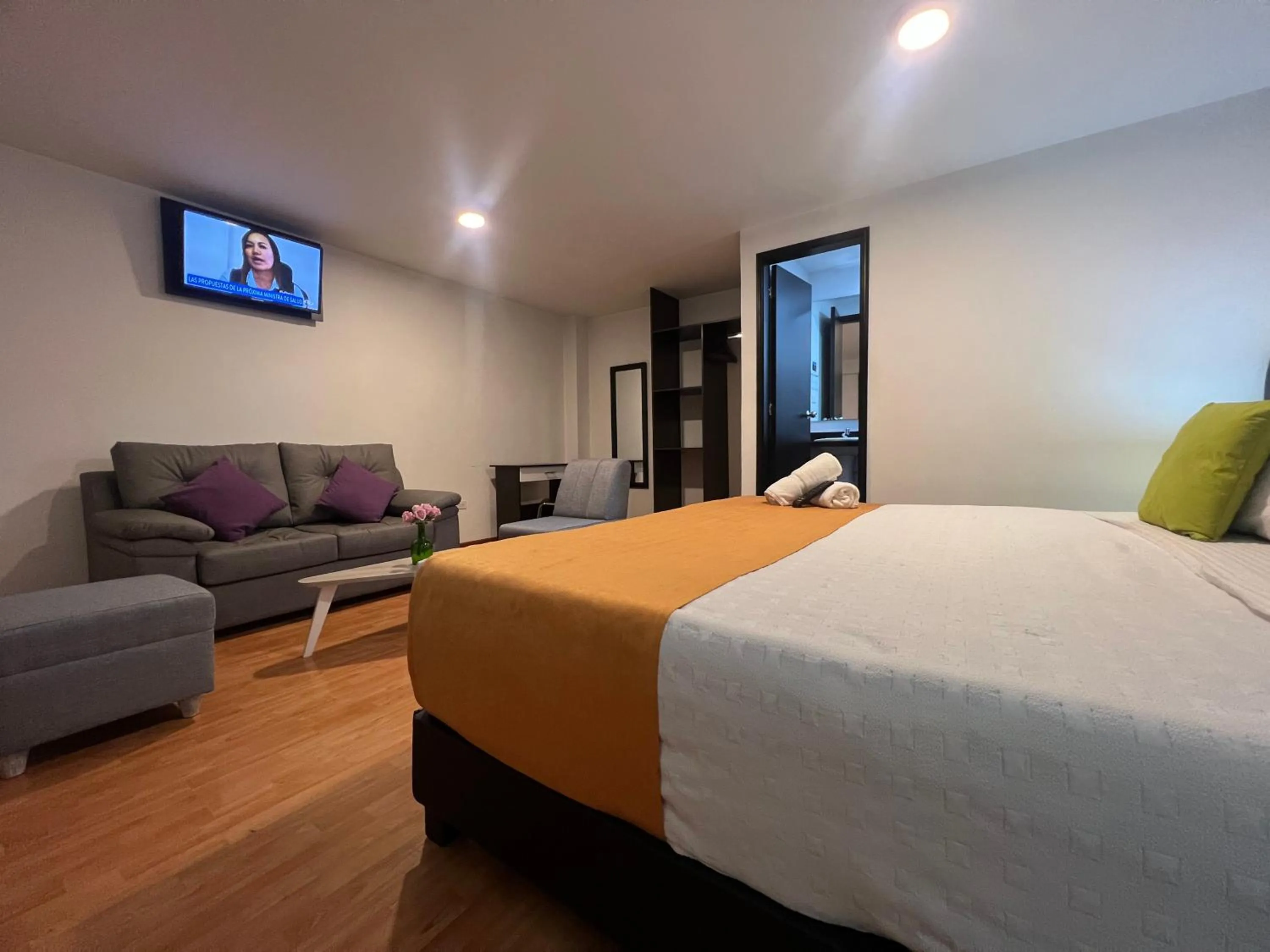 Bed in Hotel Ferias Park