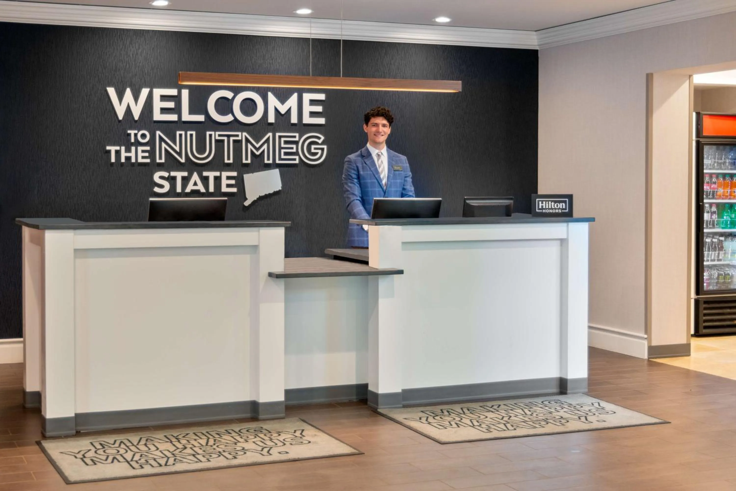 Lobby or reception in Hampton Inn and Suites Hartford/Farmington