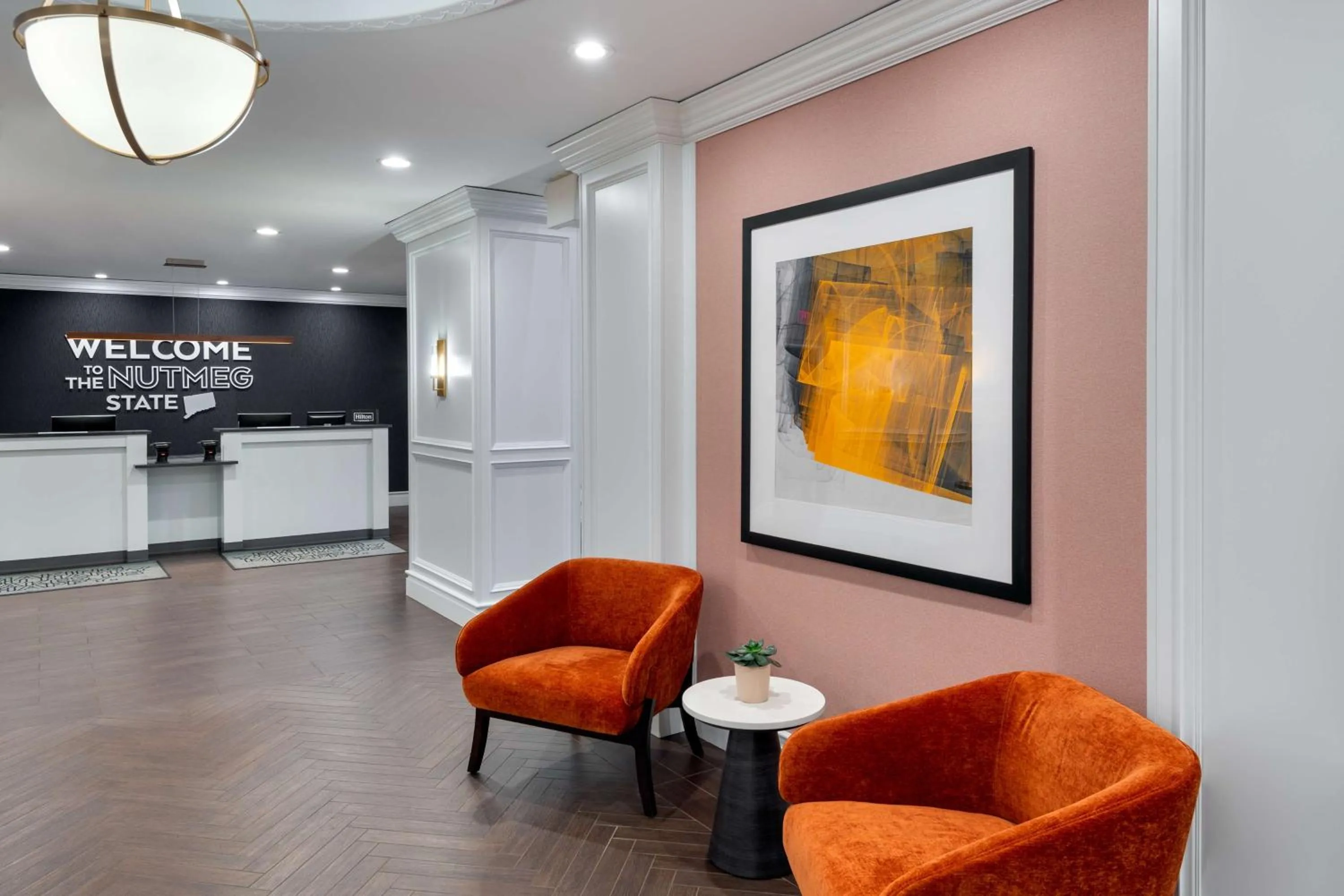 Lobby or reception in Hampton Inn and Suites Hartford/Farmington