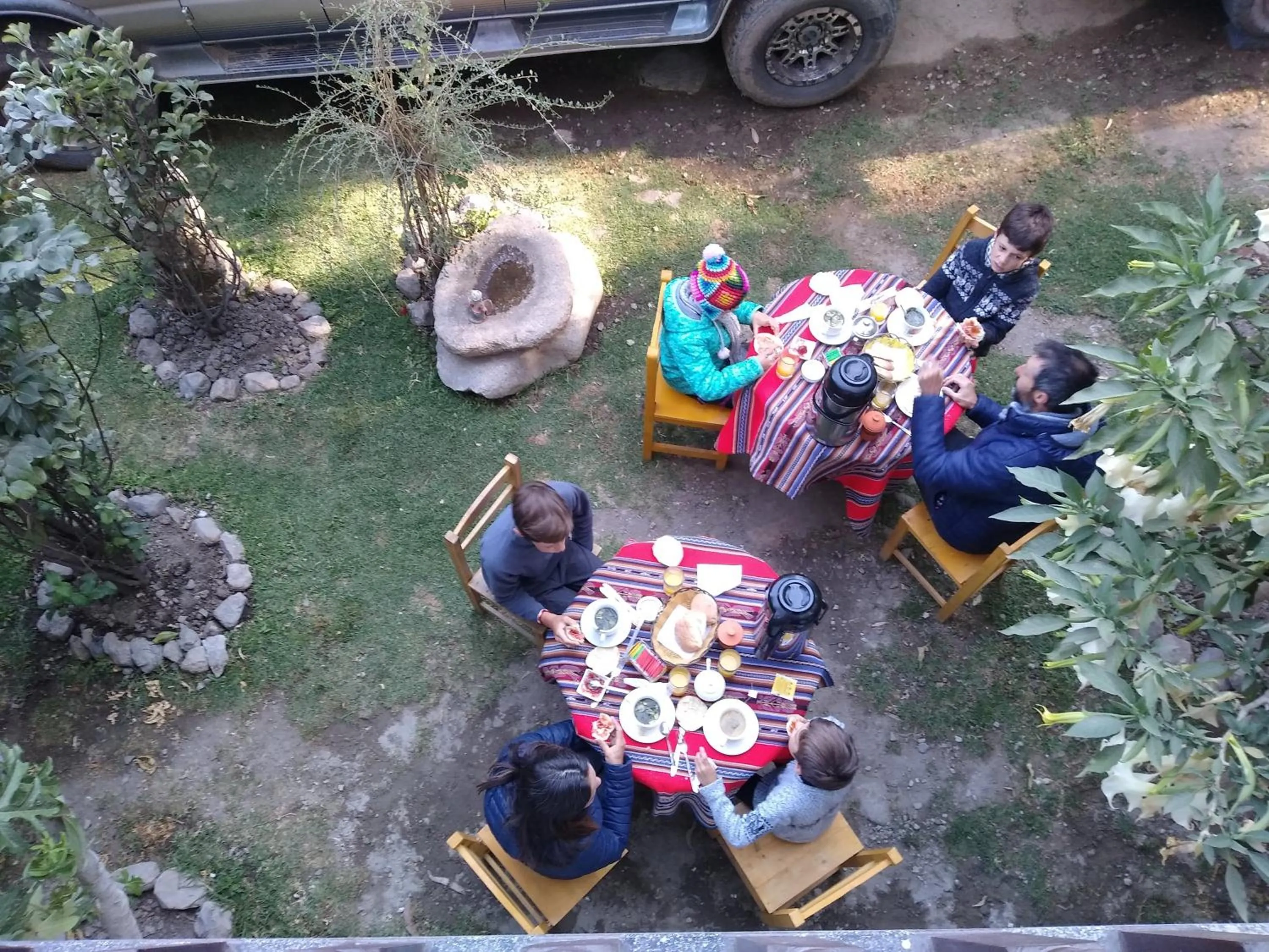 Patio in Hostal Casa del Montañista