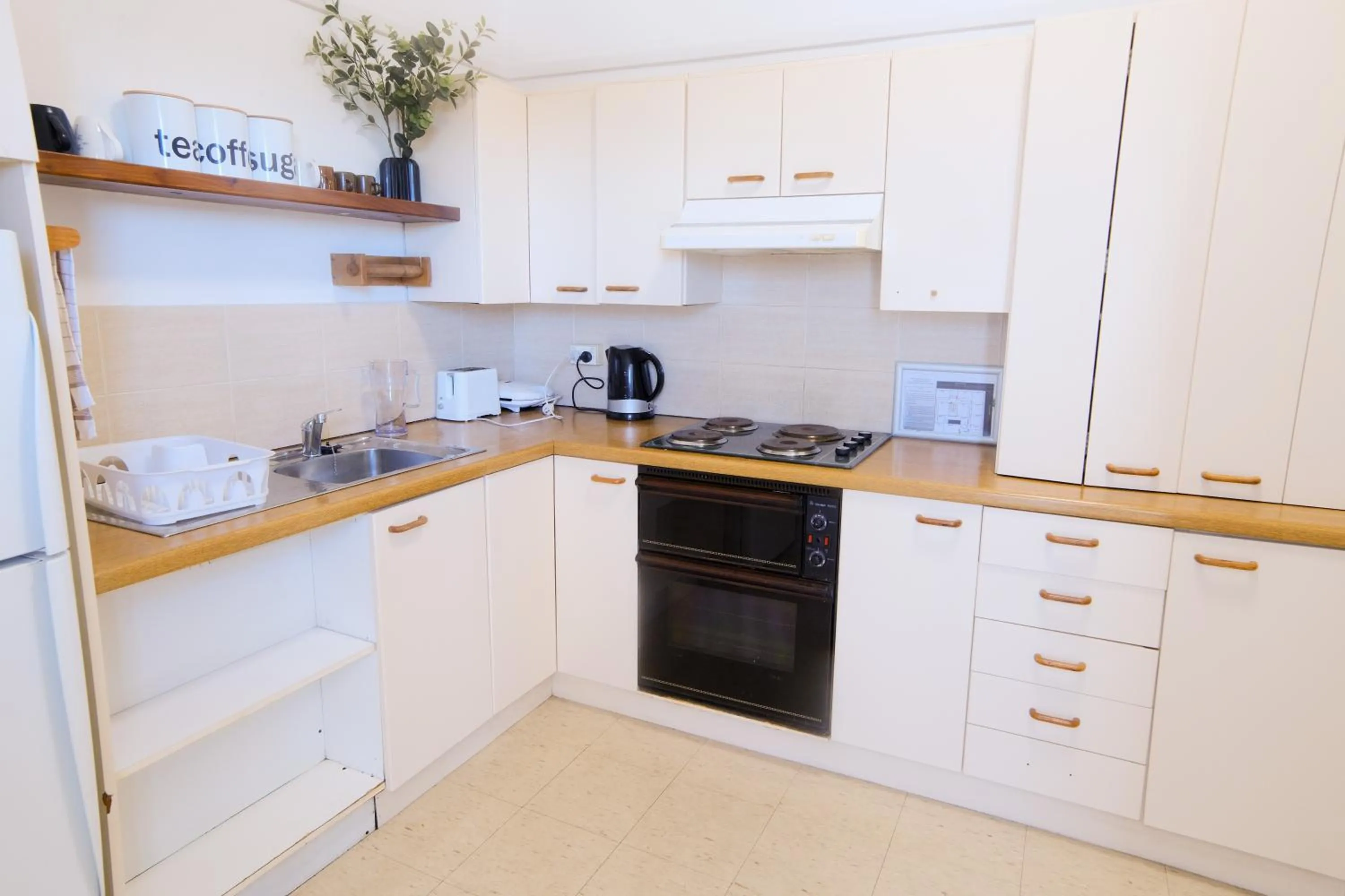 Communal kitchen in Newcastle Hotel