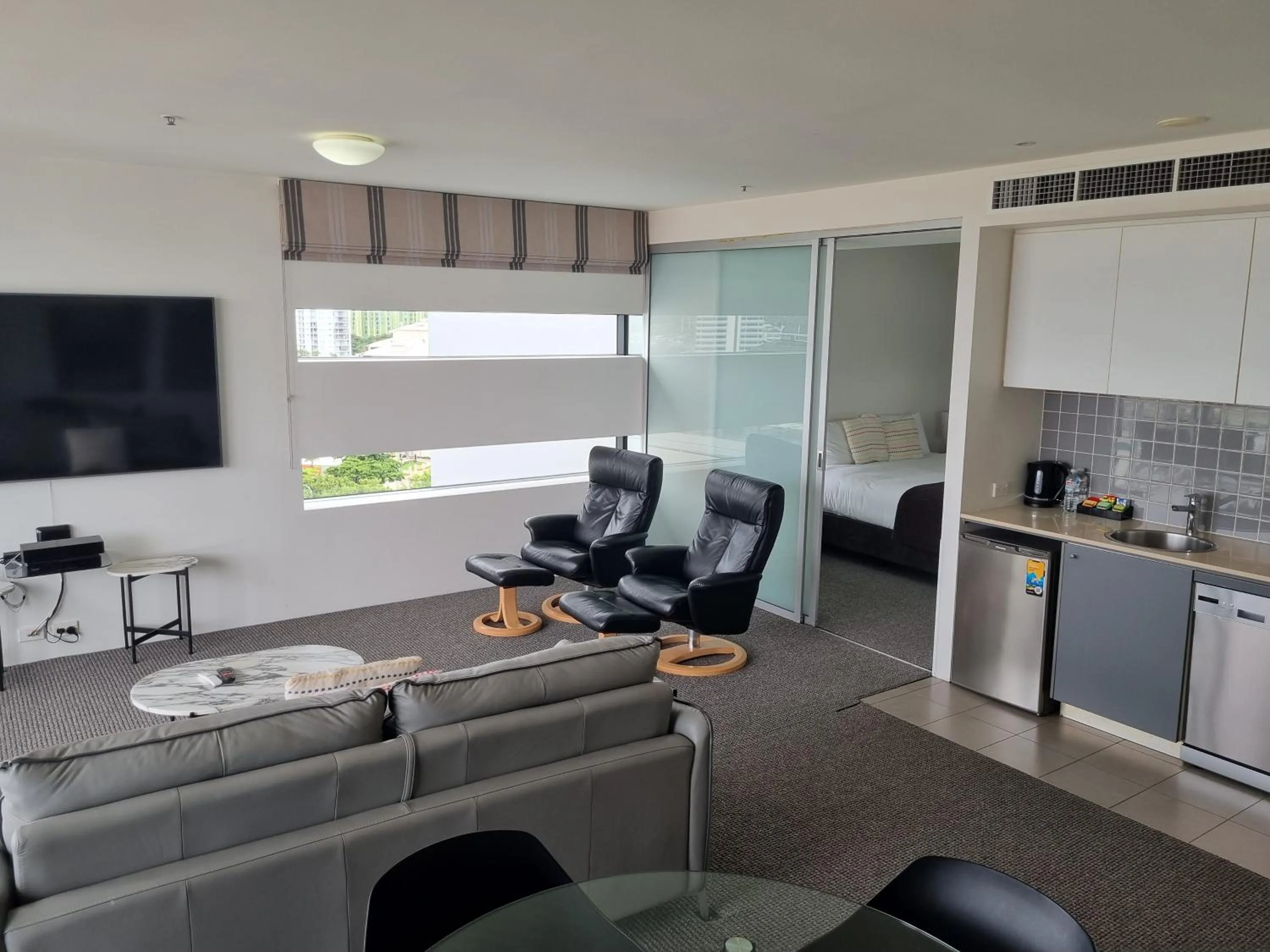 Living room in Cairns Private Apartments