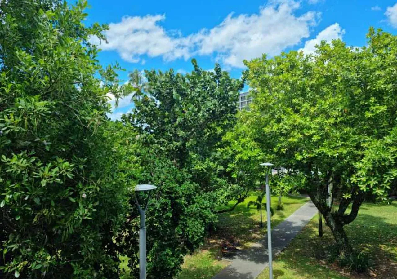 Garden view in Cairns Private Apartments