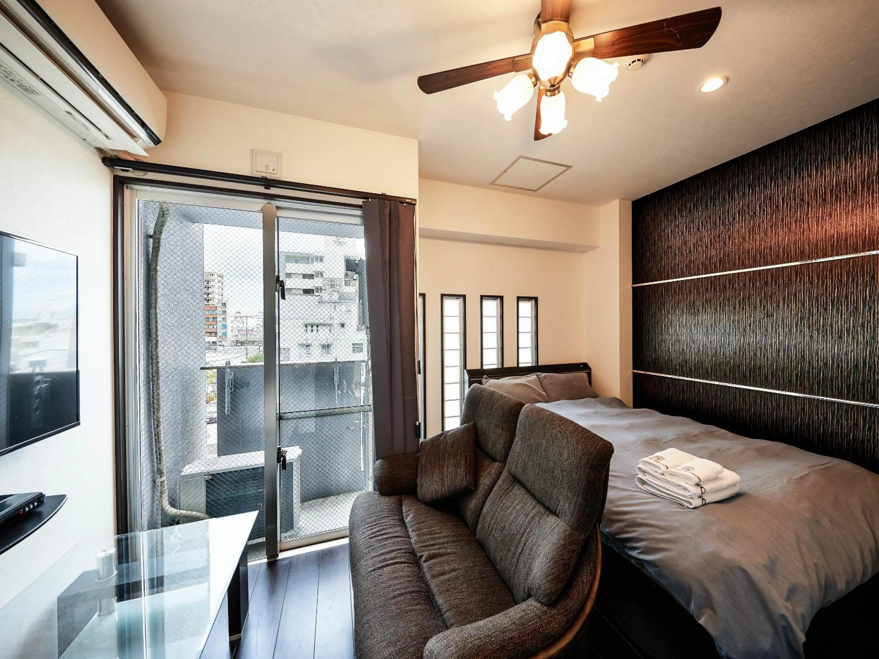 Bed in Terrace Resort Shintoshin