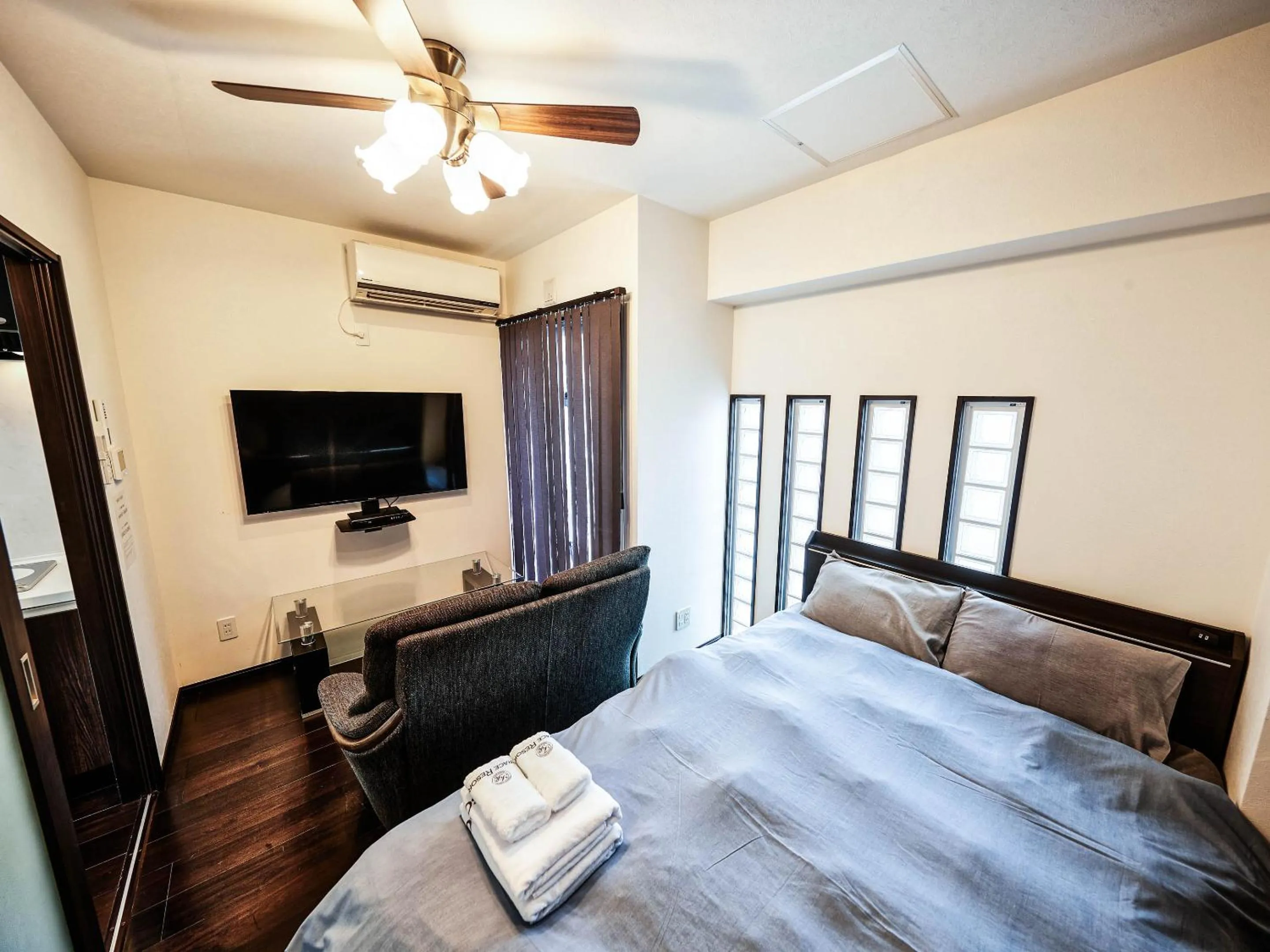 Bed in Terrace Resort Shintoshin