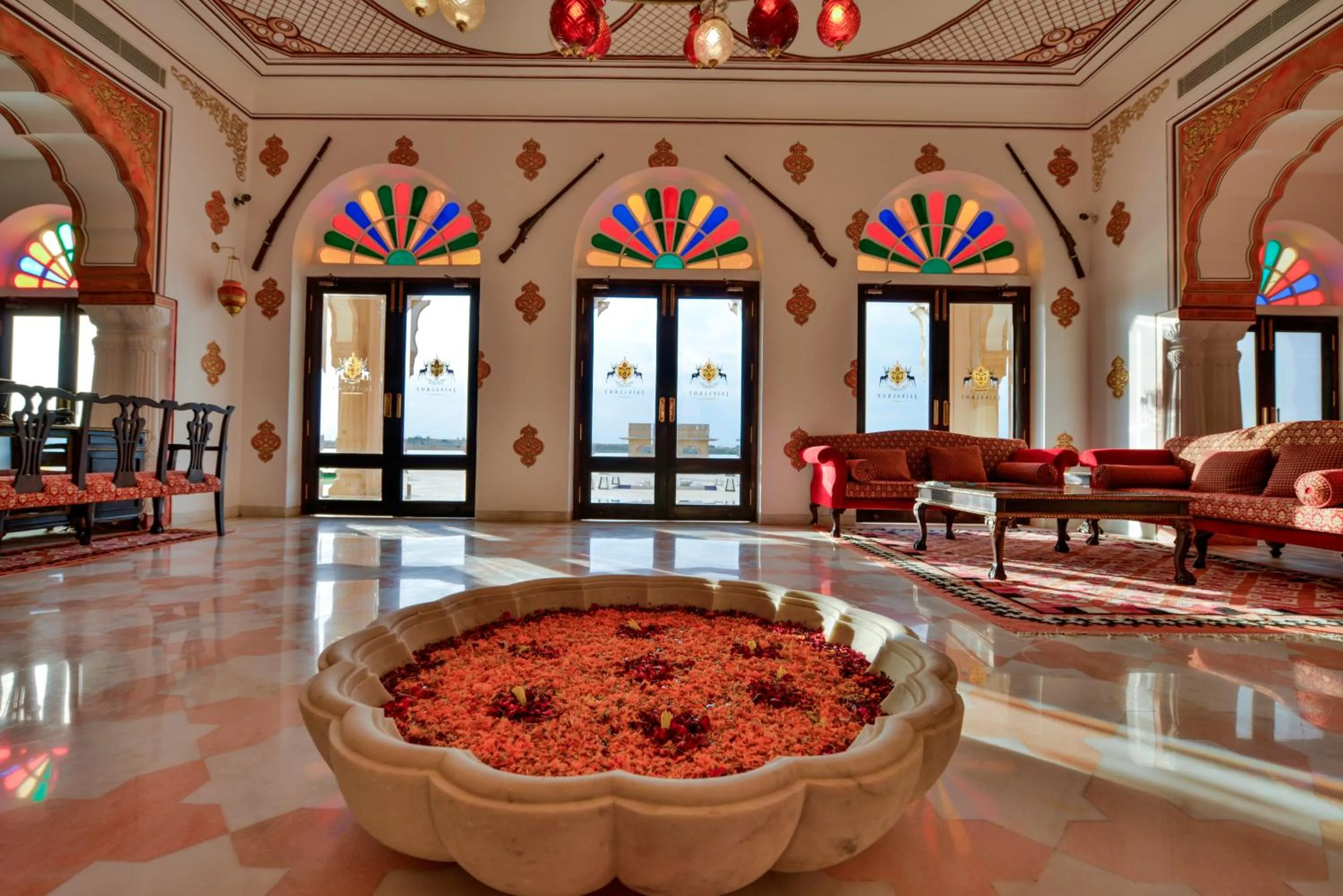 Seating area in Hotel Jaisalkot