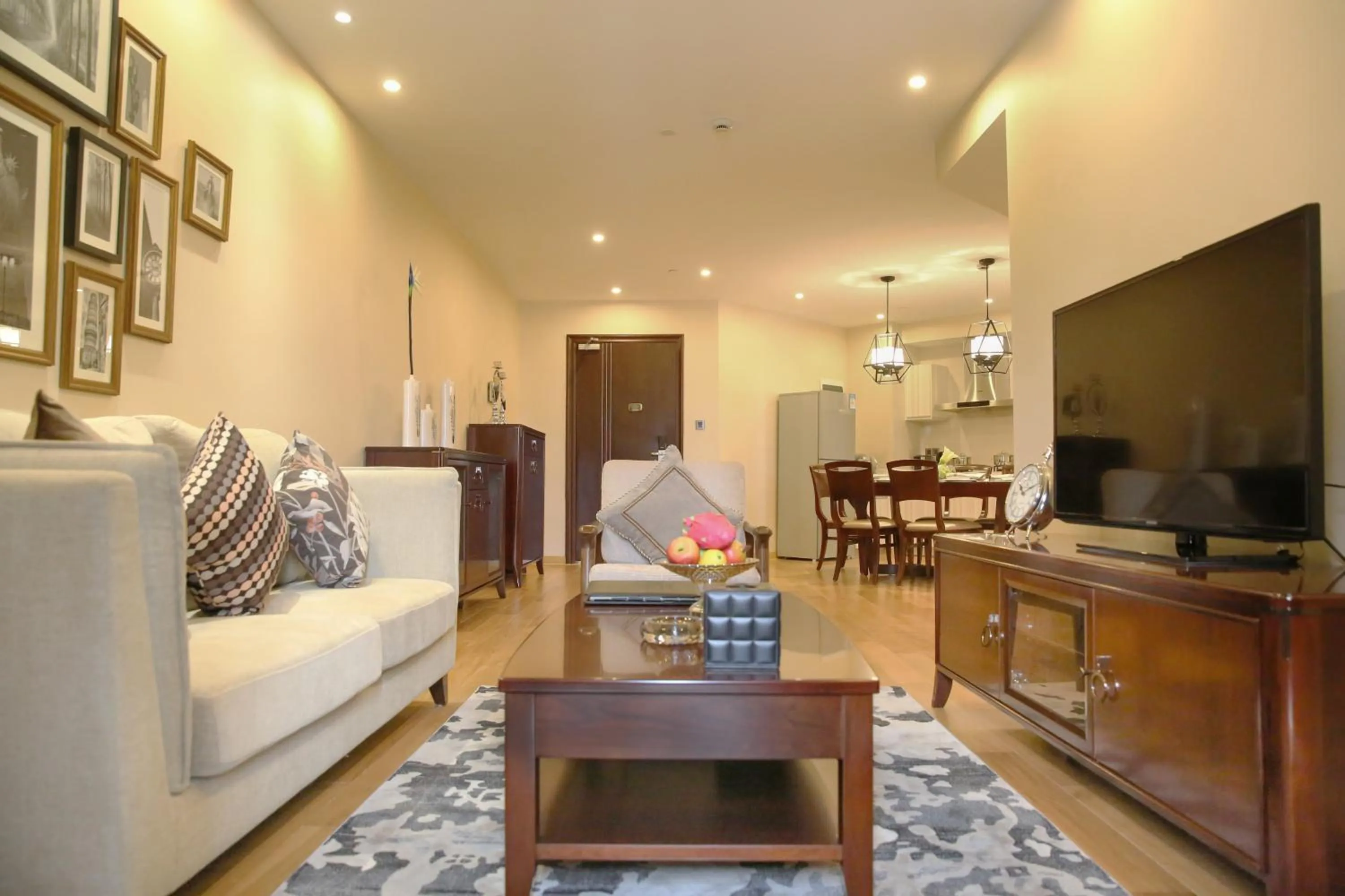 Living room in Green Court Residence Jinqiao Diamond Shanghai