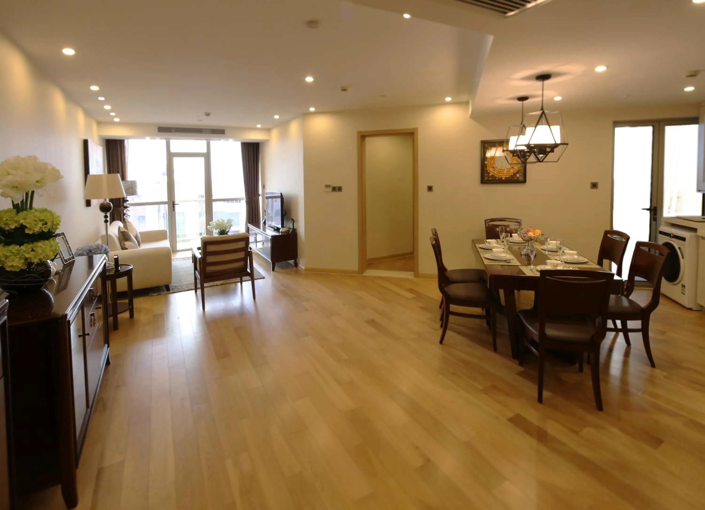 Living room in Green Court Residence Jinqiao Diamond Shanghai