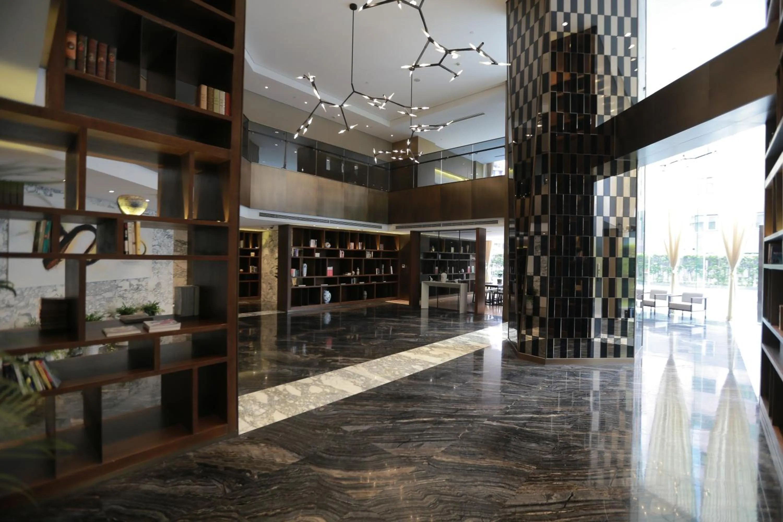 Lobby or reception in Green Court Residence Jinqiao Diamond Shanghai