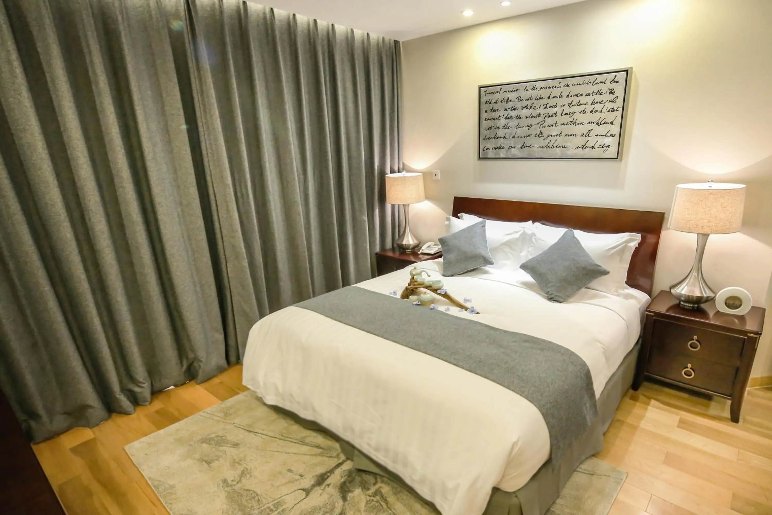 Bed in Green Court Residence Jinqiao Diamond Shanghai
