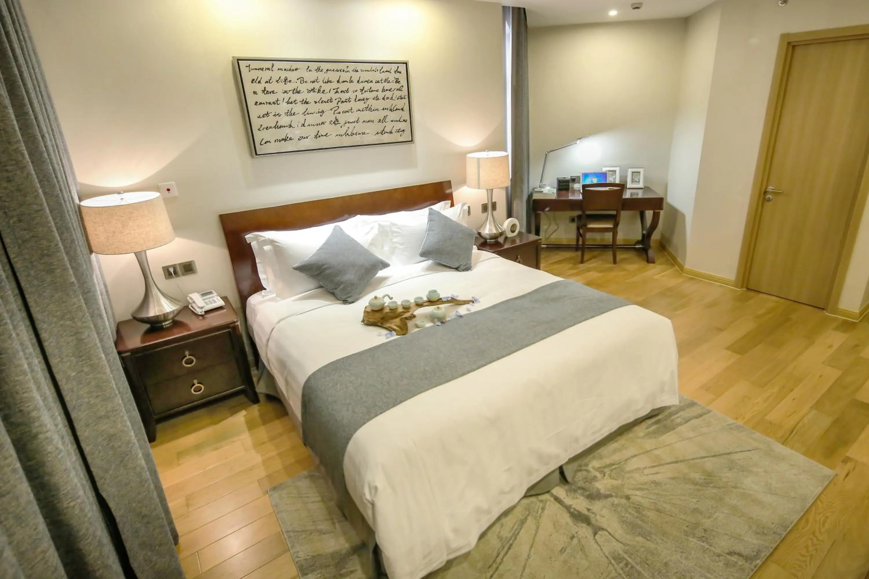 Bed in Green Court Residence Jinqiao Diamond Shanghai