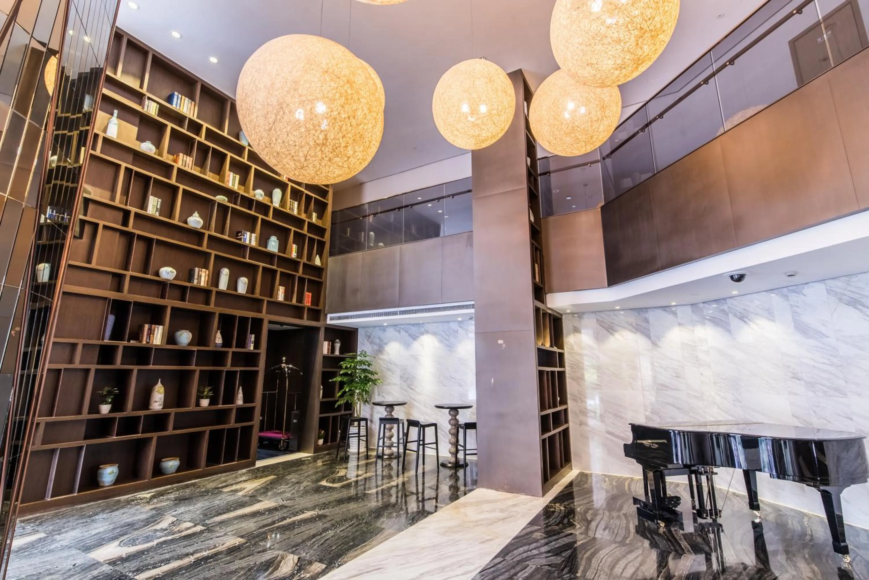 Lobby or reception in Green Court Residence Jinqiao Diamond Shanghai