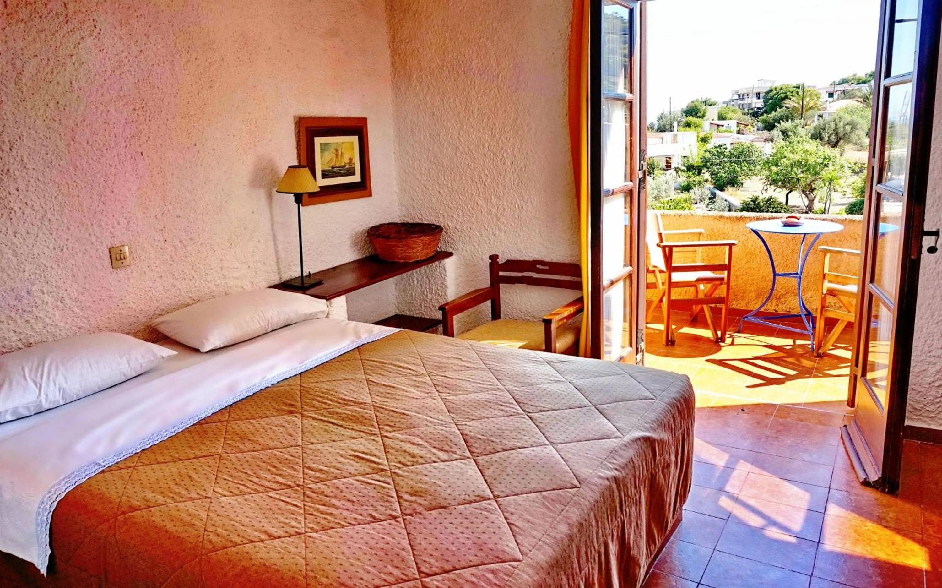 Photo of the whole room, Bed in Vagia Traditional, Aegina Island