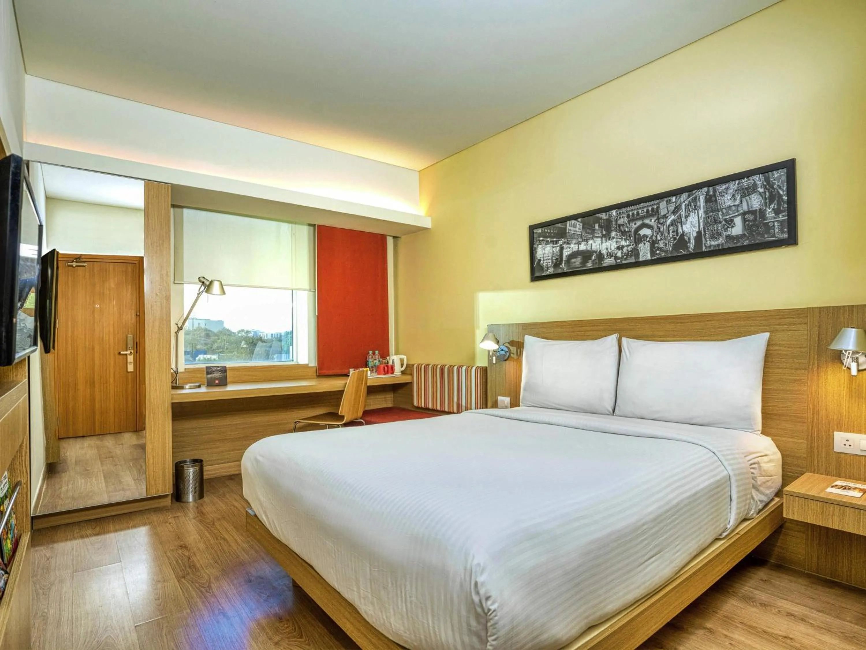 Bedroom, Bed in ibis Hyderabad Hitec City - An Accor Brand
