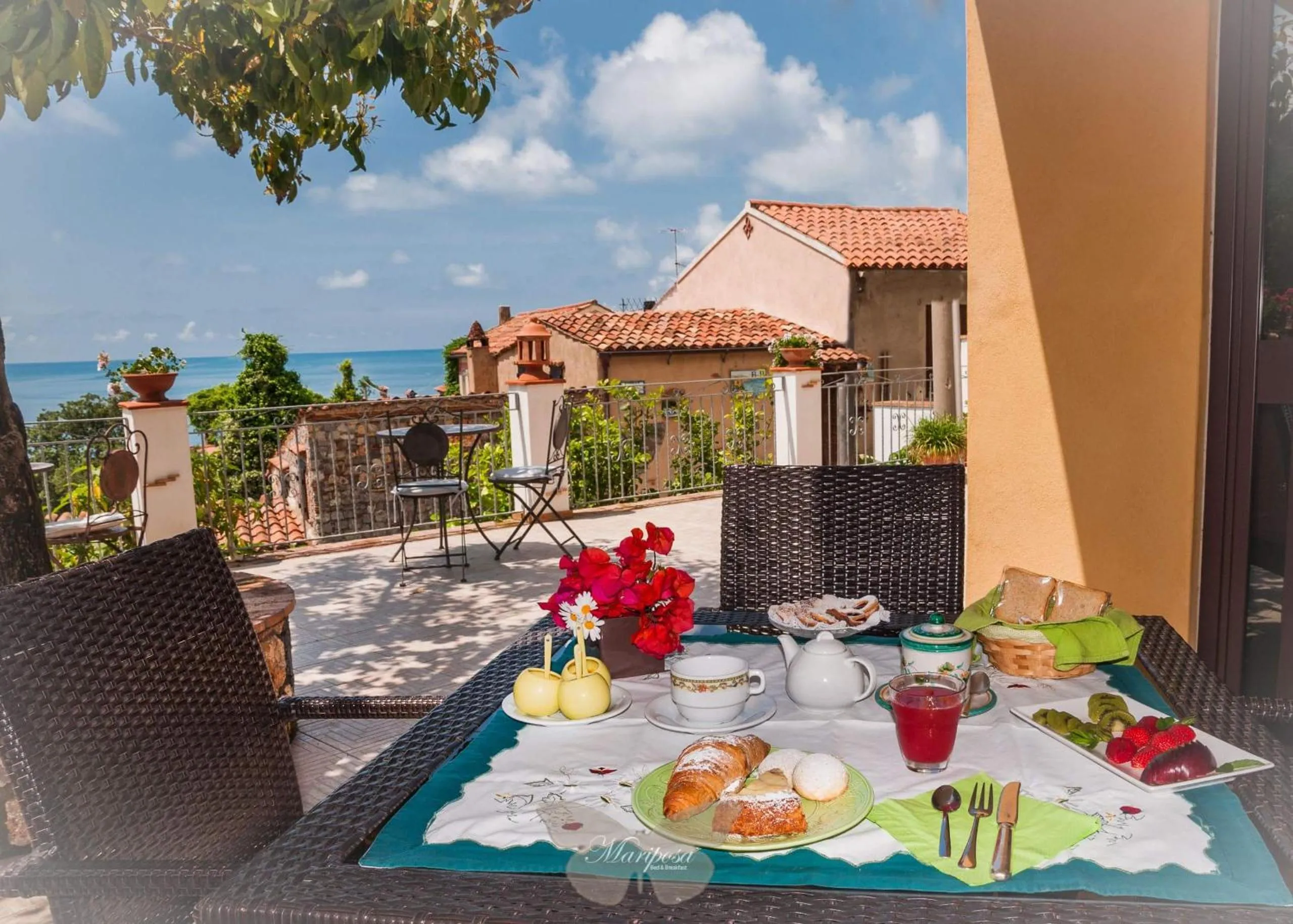 Patio in B&B Mariposa