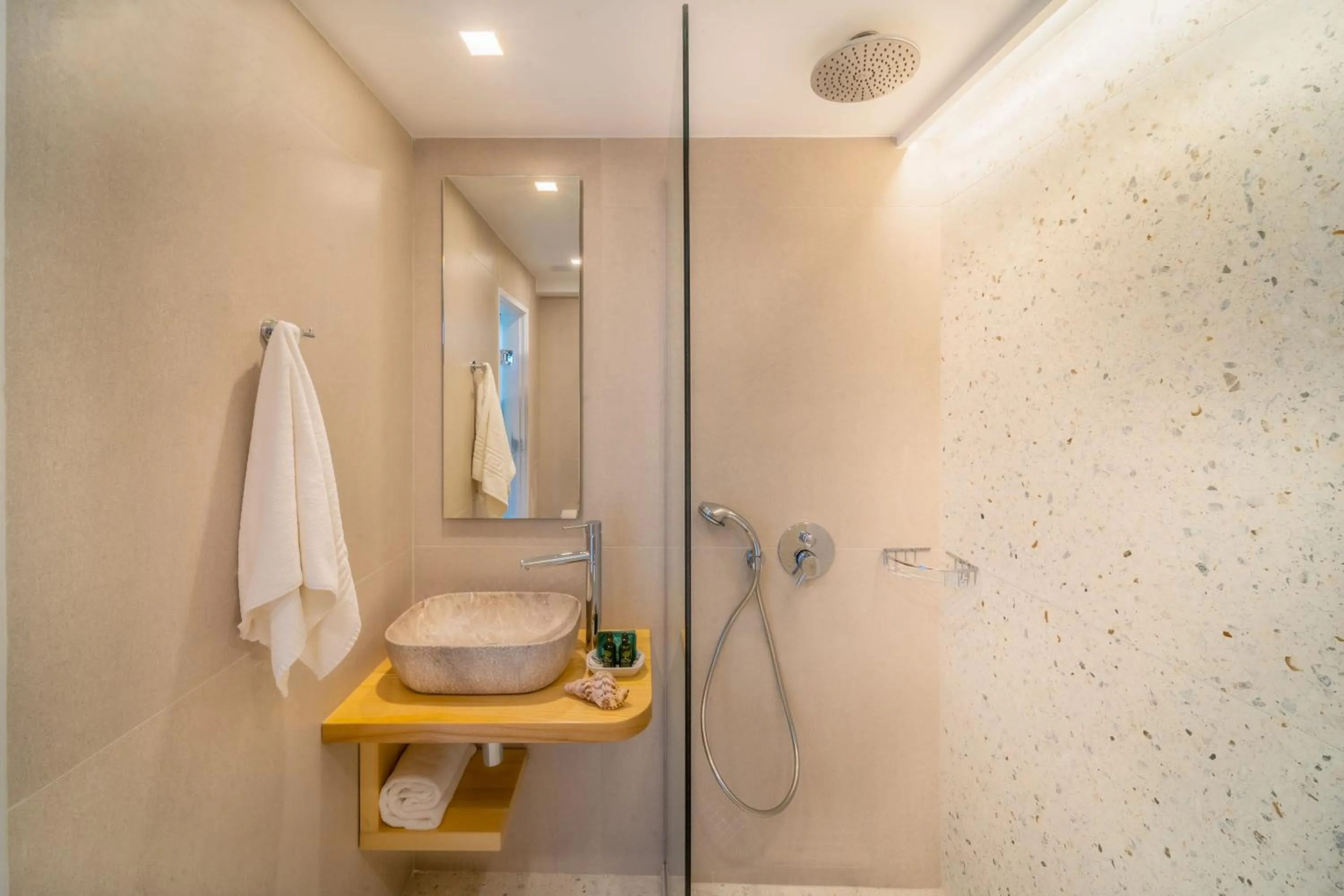 Toilet in Pyrgos Beach Hotel Apartments