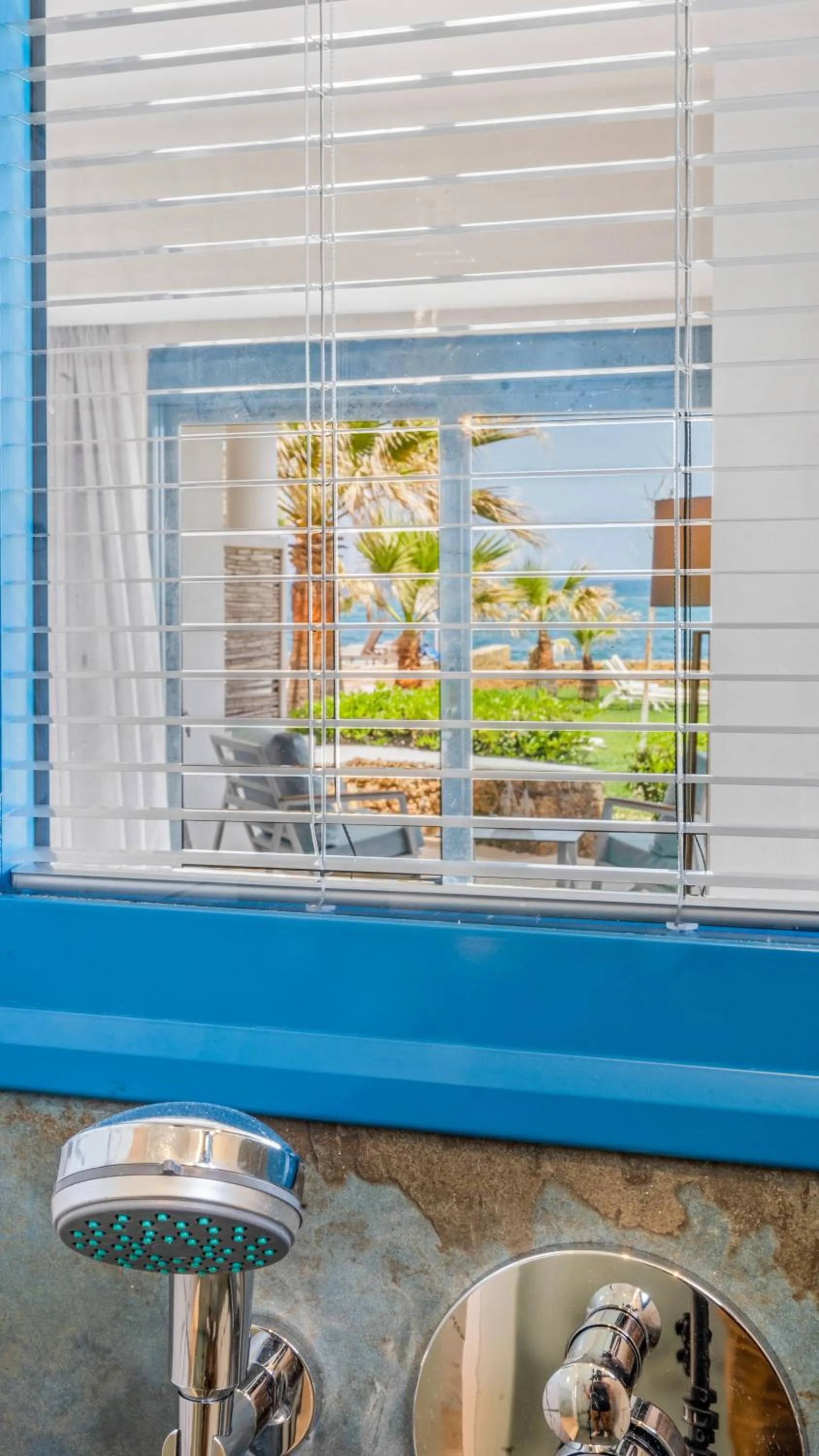 Shower in Pyrgos Beach Hotel Apartments