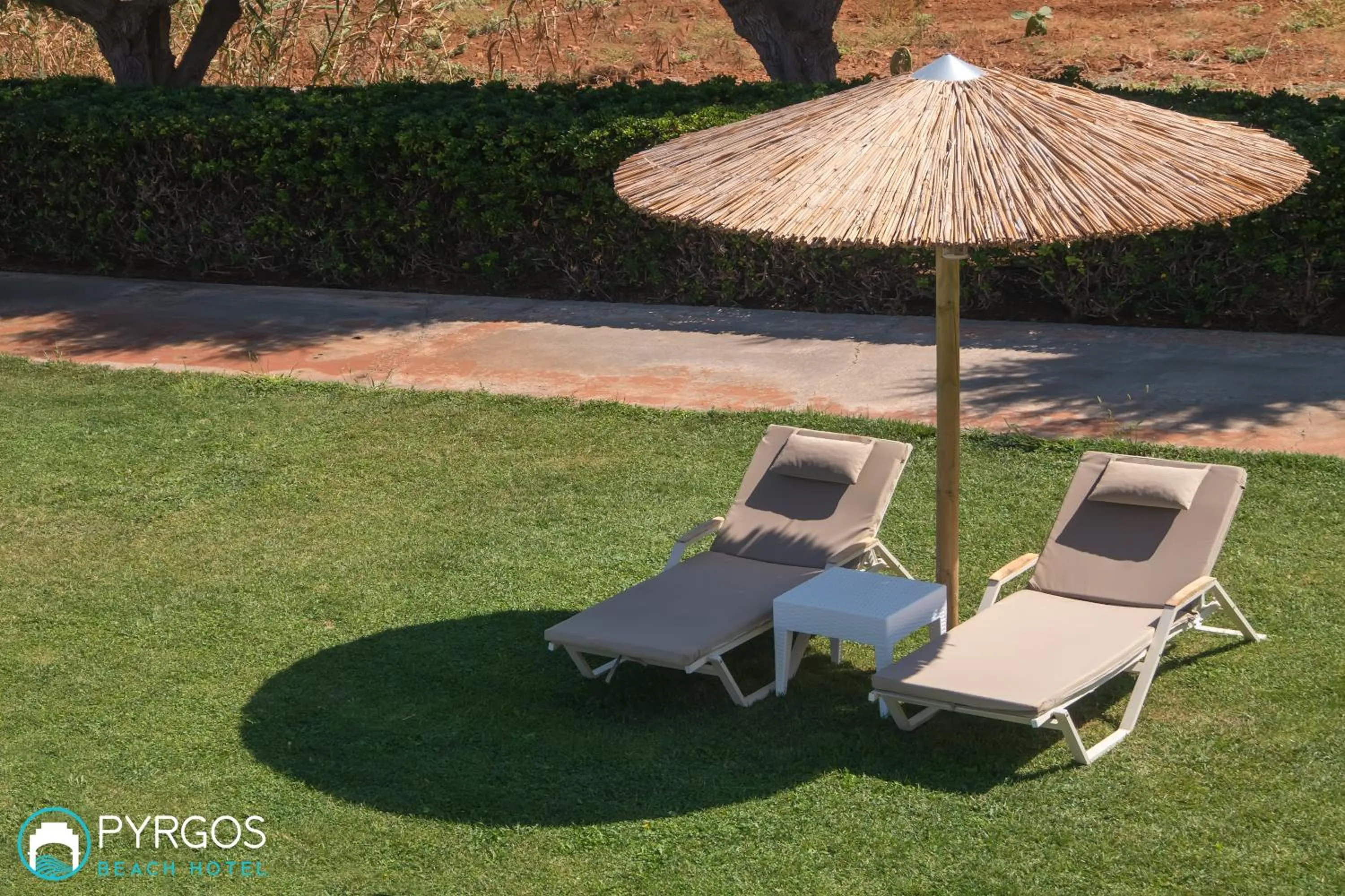 Decorative detail in Pyrgos Beach Hotel Apartments