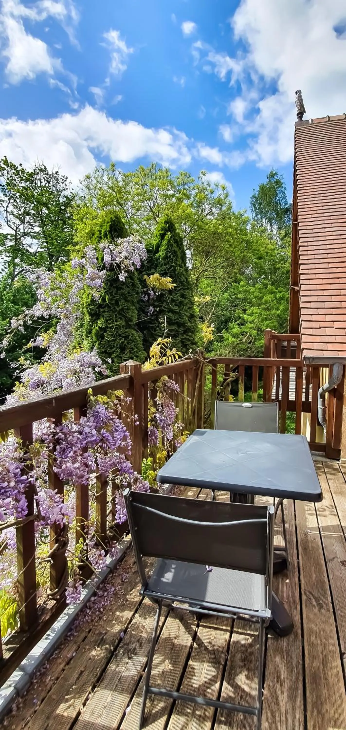 Patio in Hôtel Le Romantica
