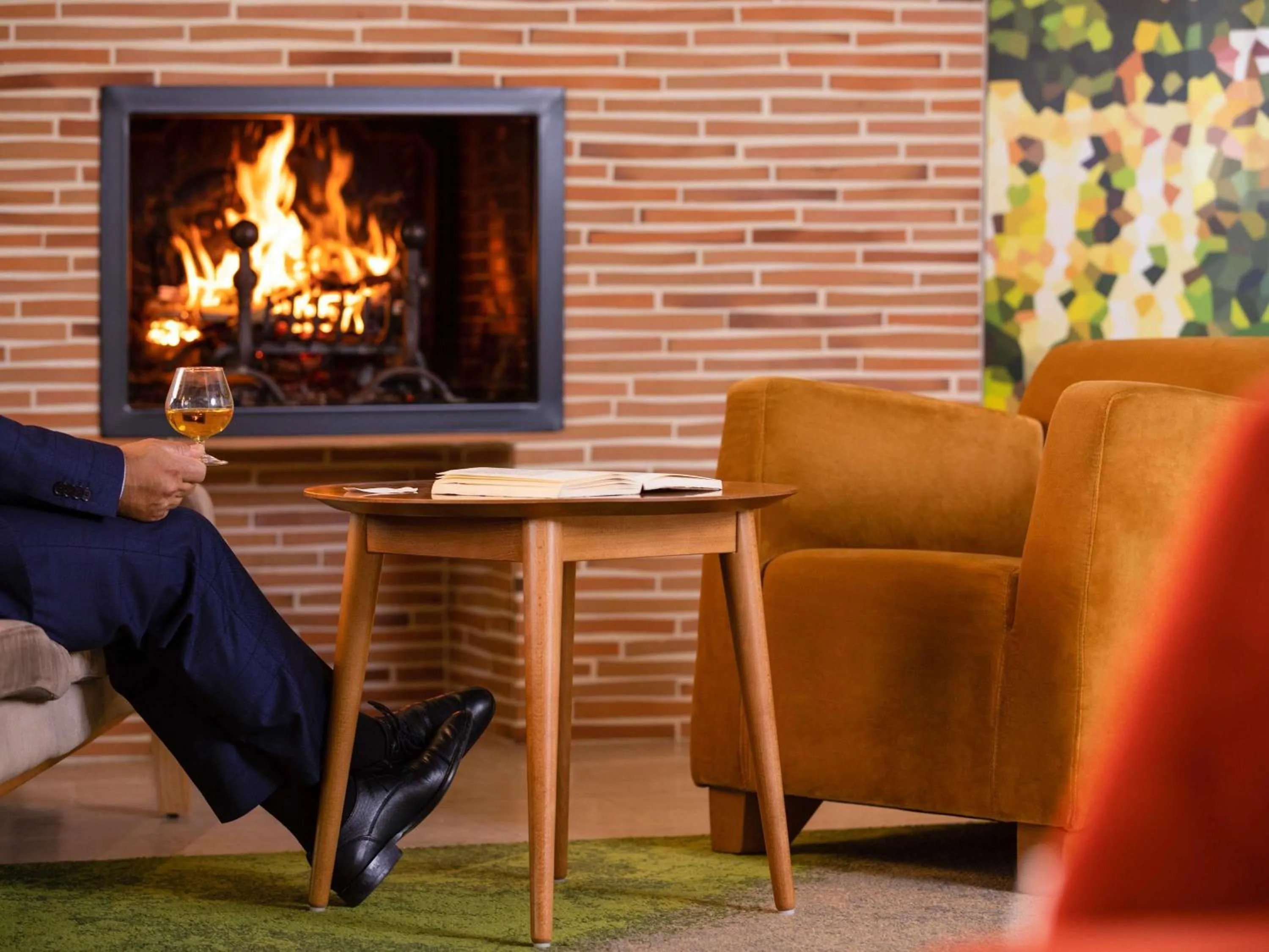 Lounge or bar in Mercure Trouville Sur Mer