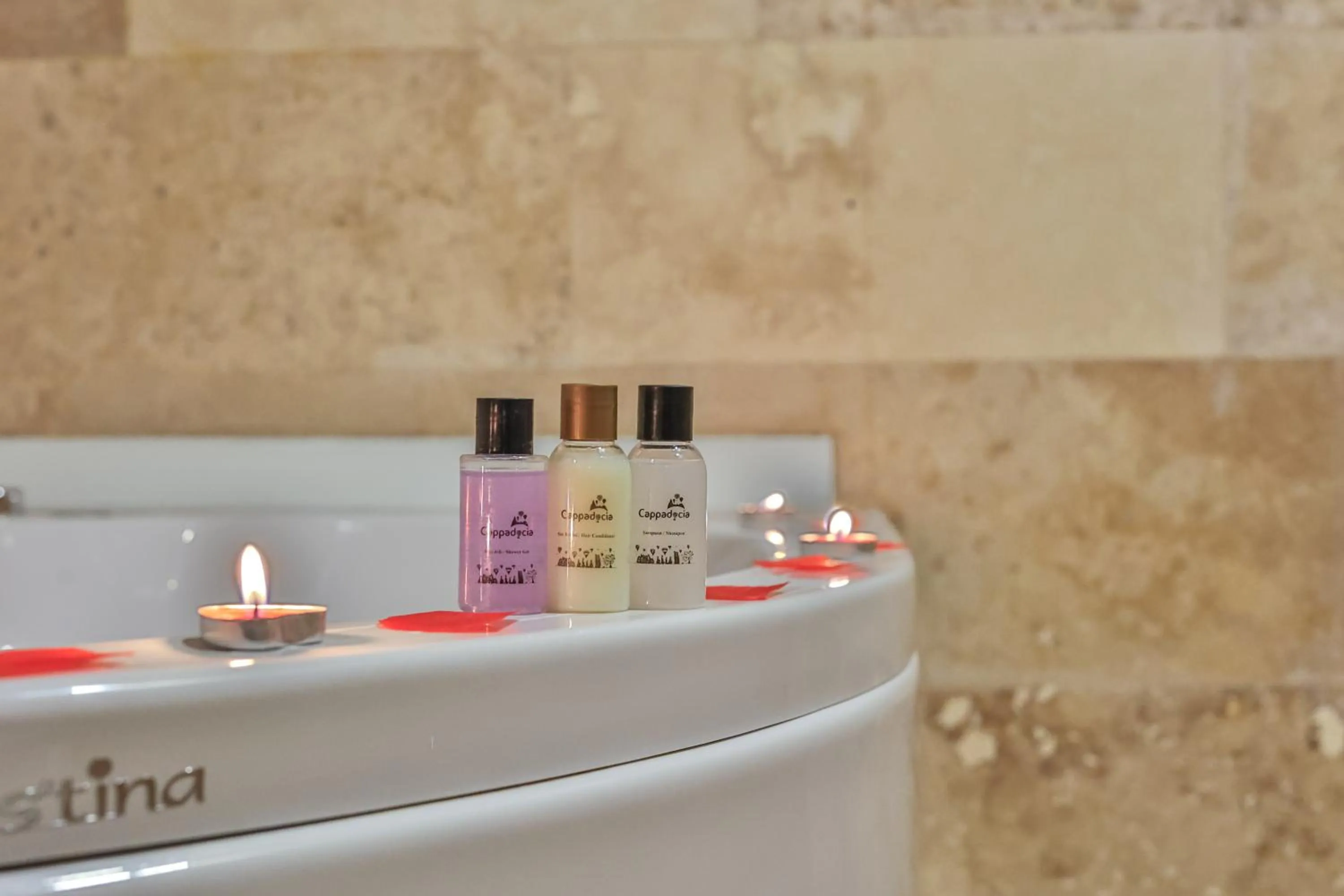 Bathroom in Bedrock Cave Hotel