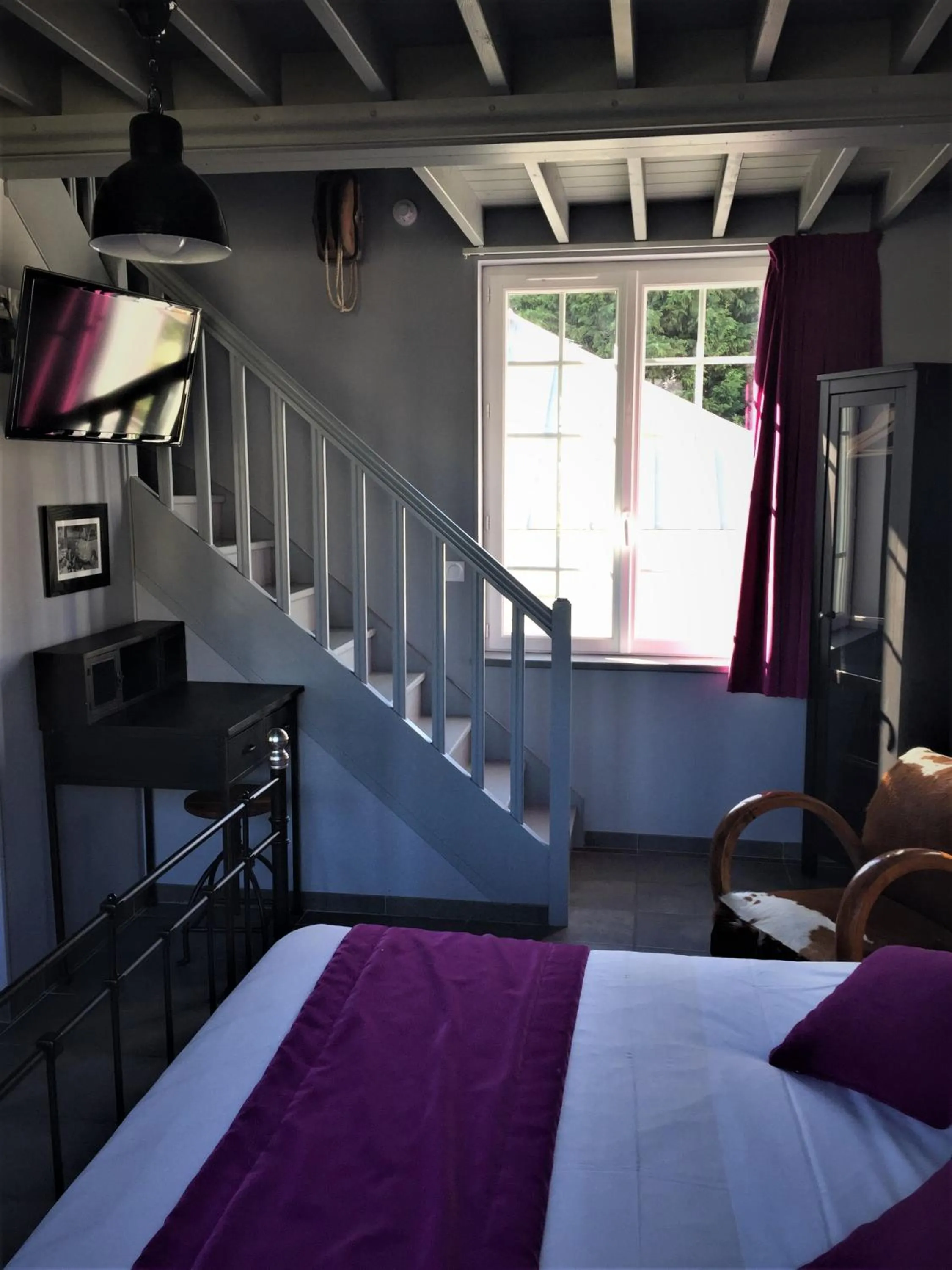 Bed in Hotel restaurant La Pêcherie - Le manoir d'à coté - Les 5 ruches -Logis hôtels