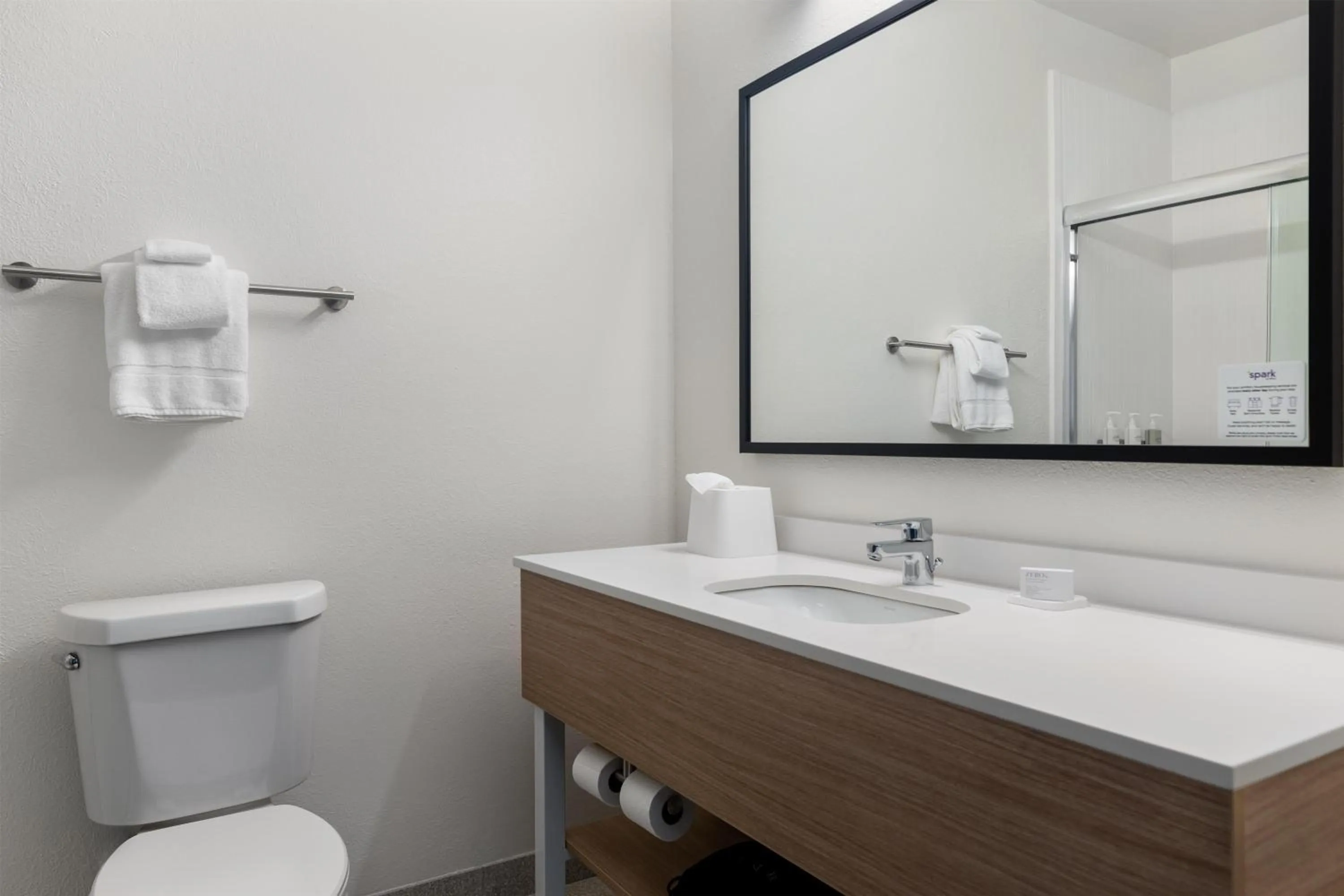 Bathroom in Spark by Hilton Indianapolis Northeast Fishers