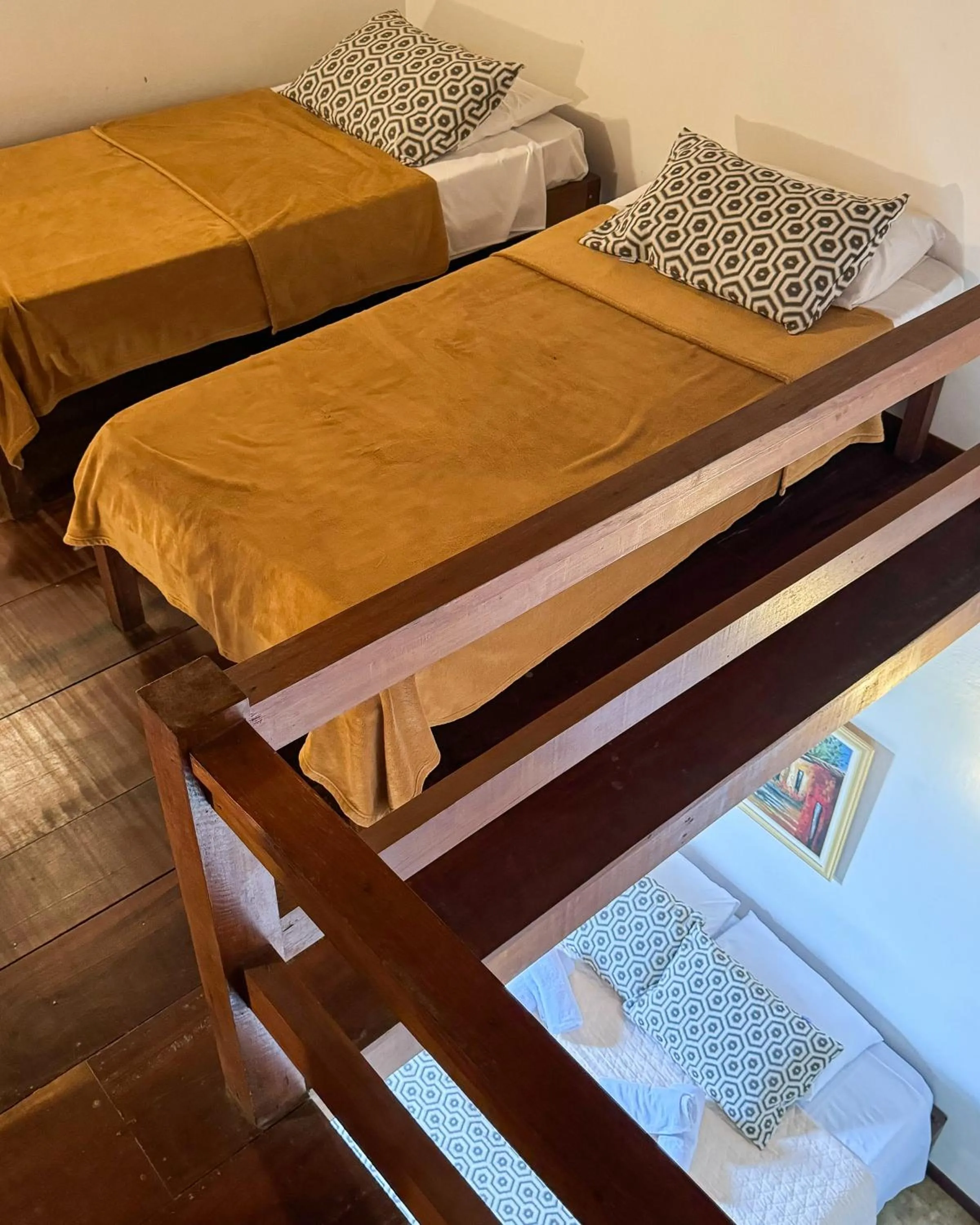 Bed in Pousada Rumo dos Ventos