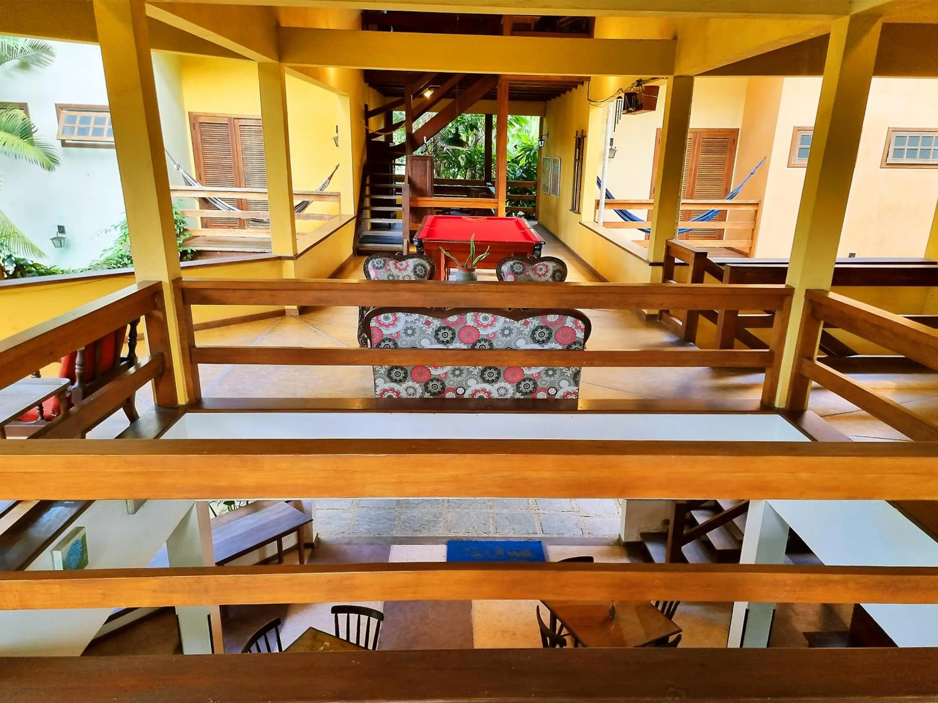 Seating area in Pousada Rumo dos Ventos